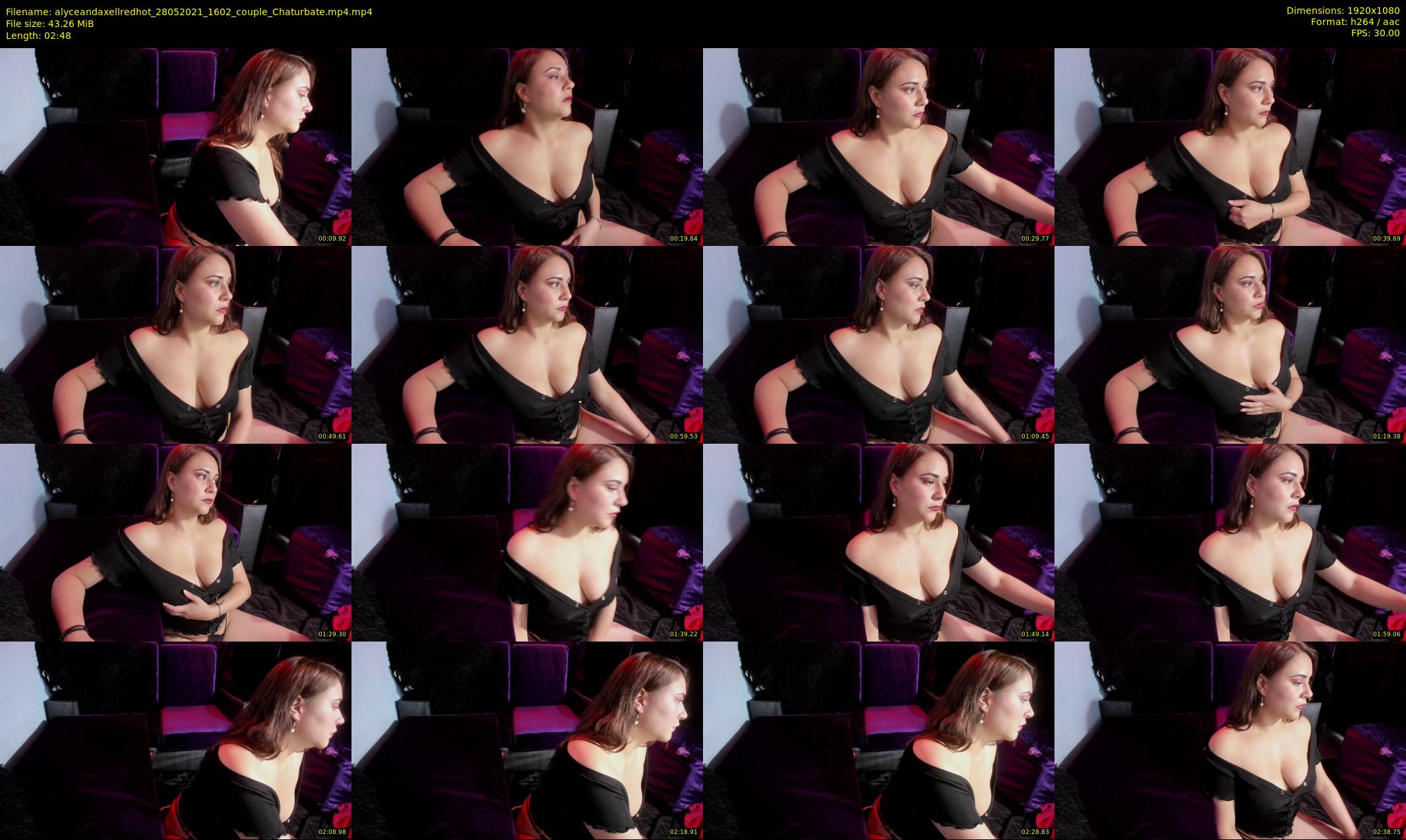 alyceandaxellredhot — 3 minute Chaturbate couple cam show recording, 1080p, May 28, 2021