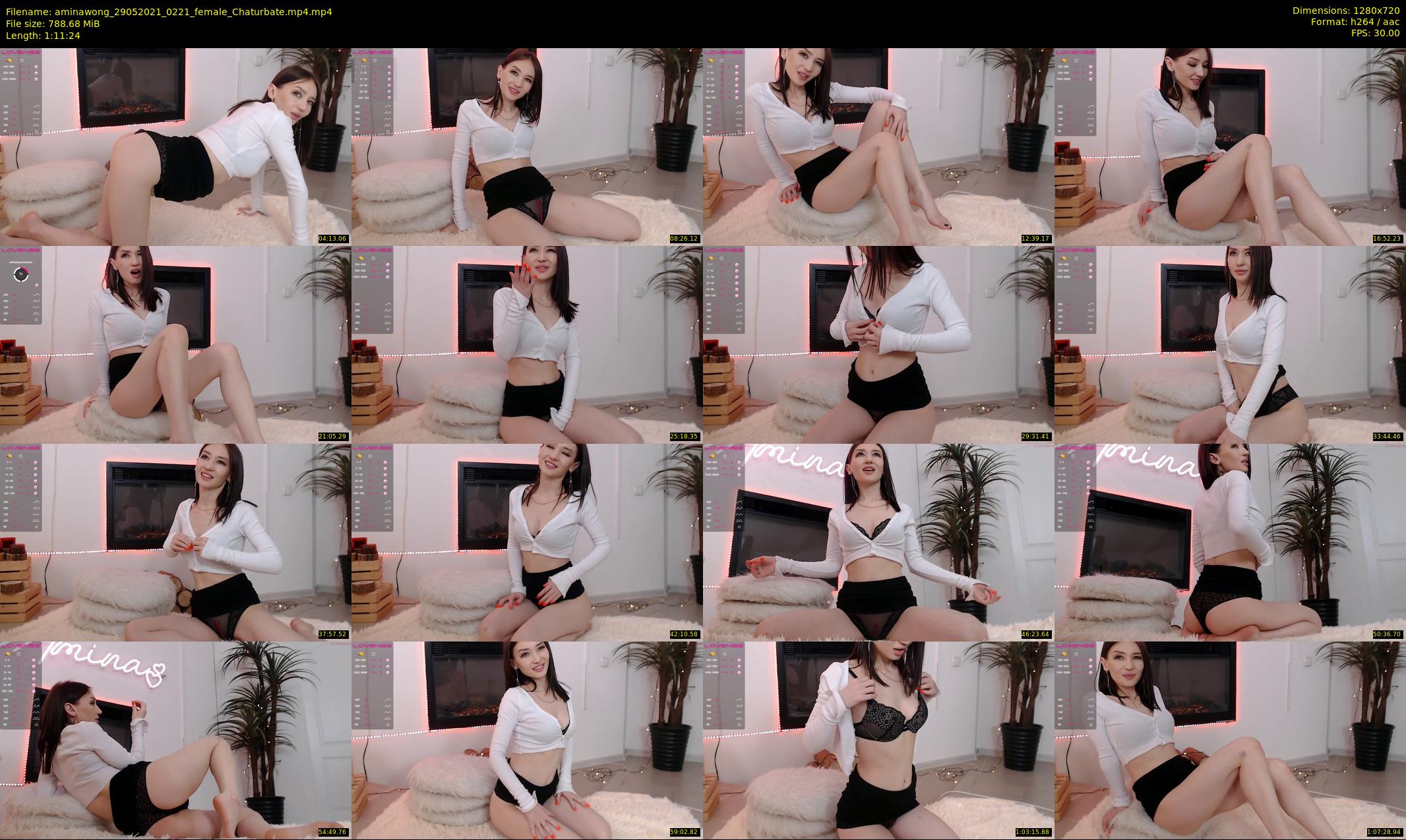 aminawong — 72 minute Chaturbate female cam show recording, 720p, May 29, 2021