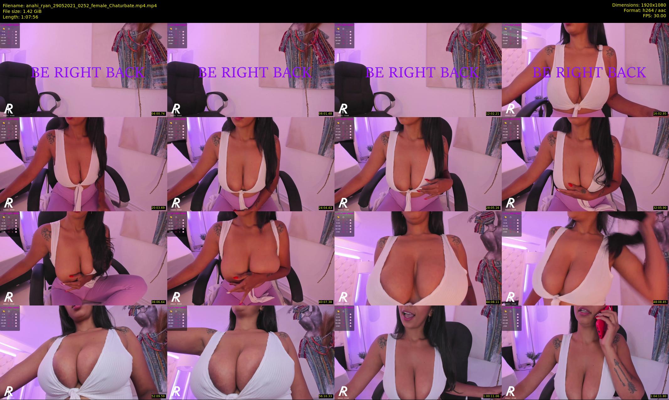 anahi_ryan — 68 minute Chaturbate female cam show recording, 1080p, May 29, 2021