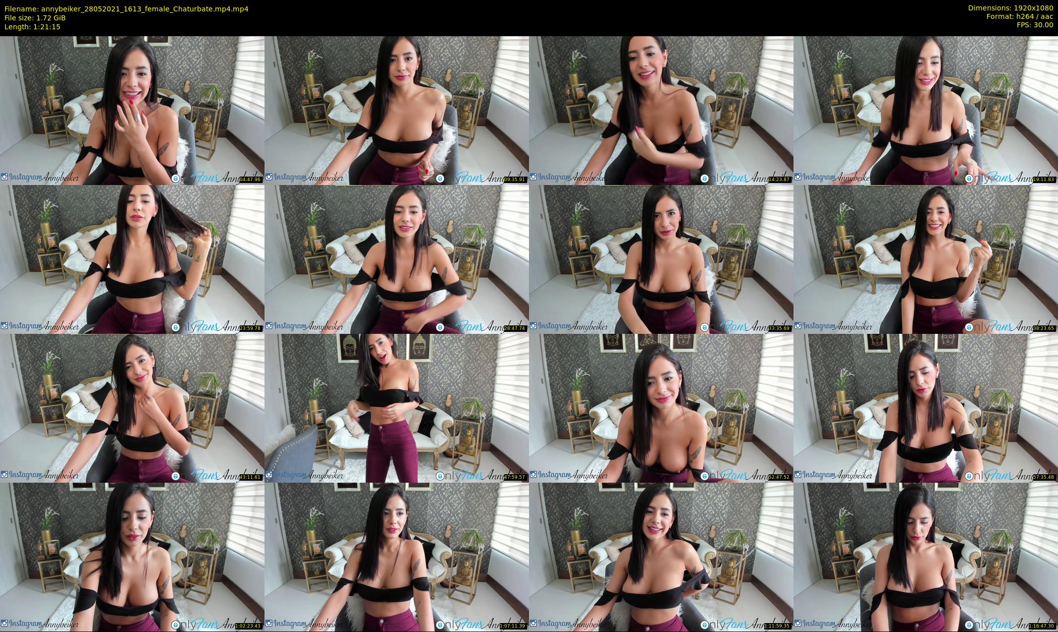 annybeiker — 82 minute Chaturbate female cam show recording, 1080p, May 28, 2021