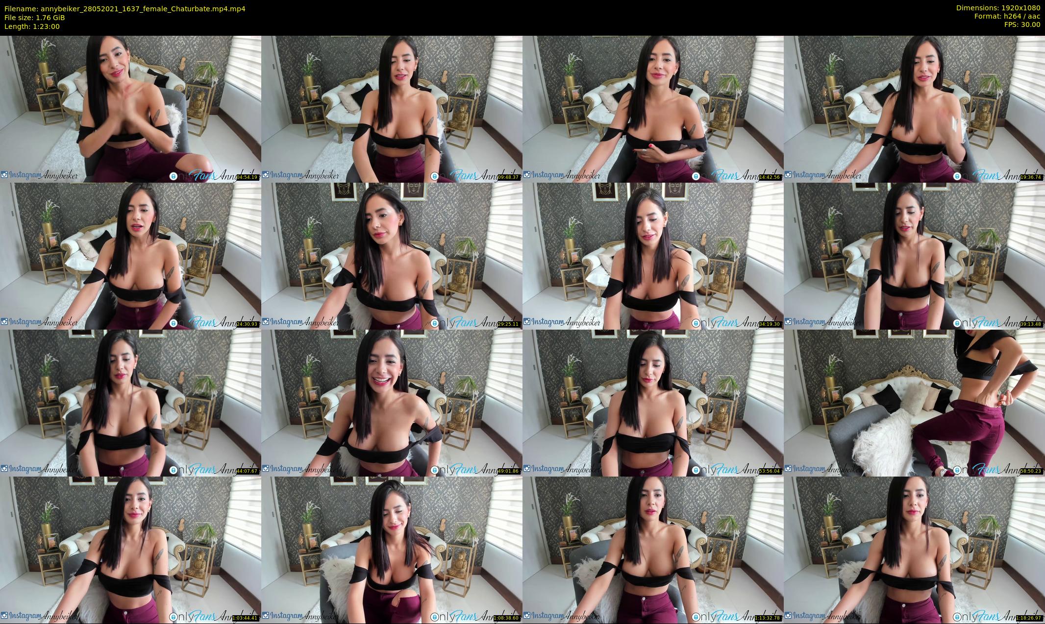annybeiker — 83 minute Chaturbate female cam show recording, 1080p, May 28, 2021