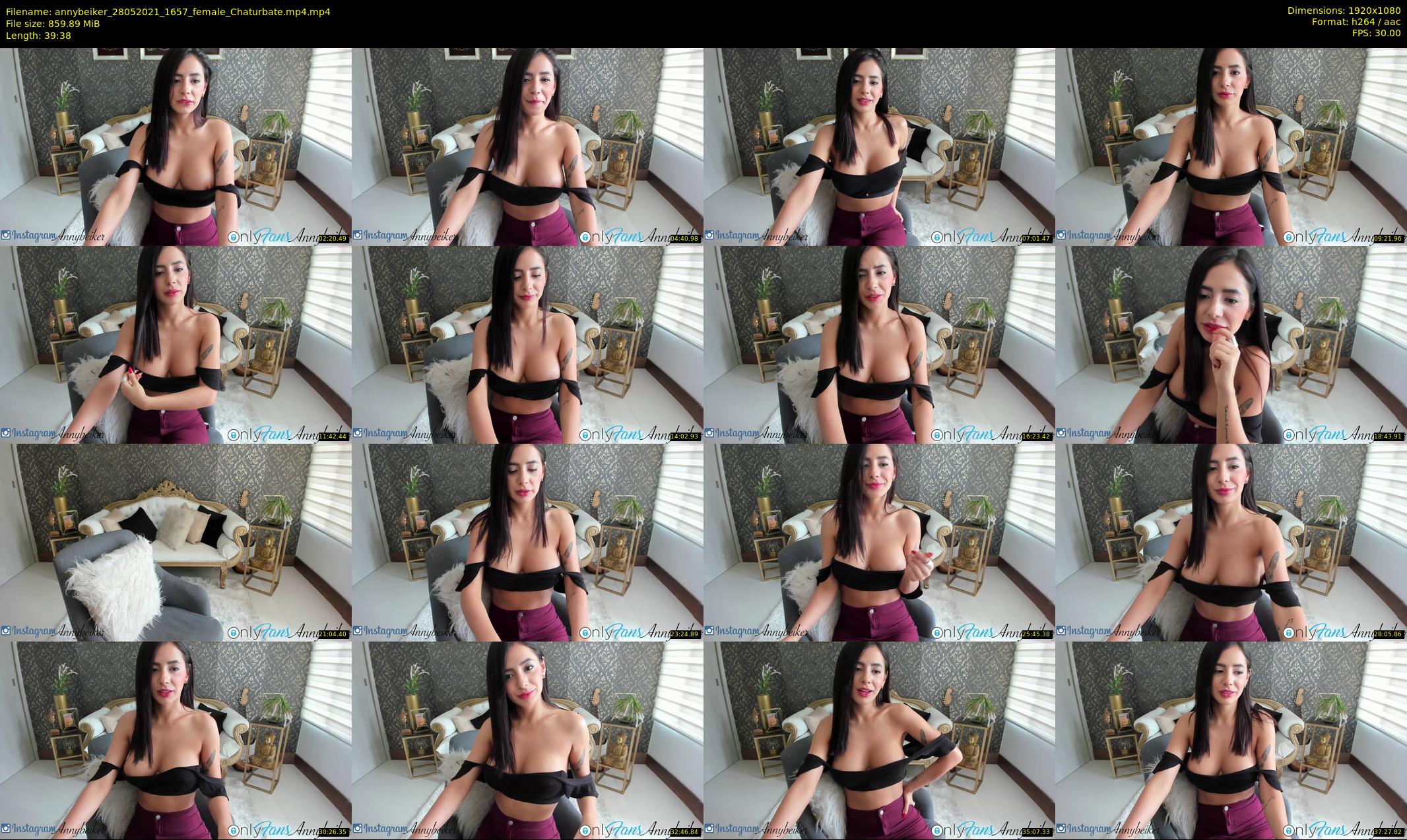 annybeiker — 40 minute Chaturbate female cam show recording, 1080p, May 28, 2021