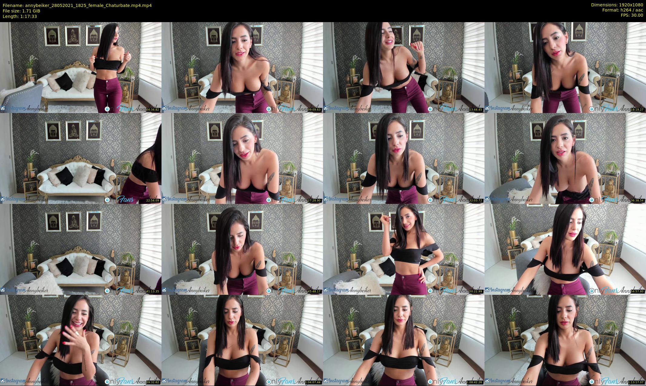 annybeiker — 78 minute Chaturbate female cam show recording, 1080p, May 28, 2021