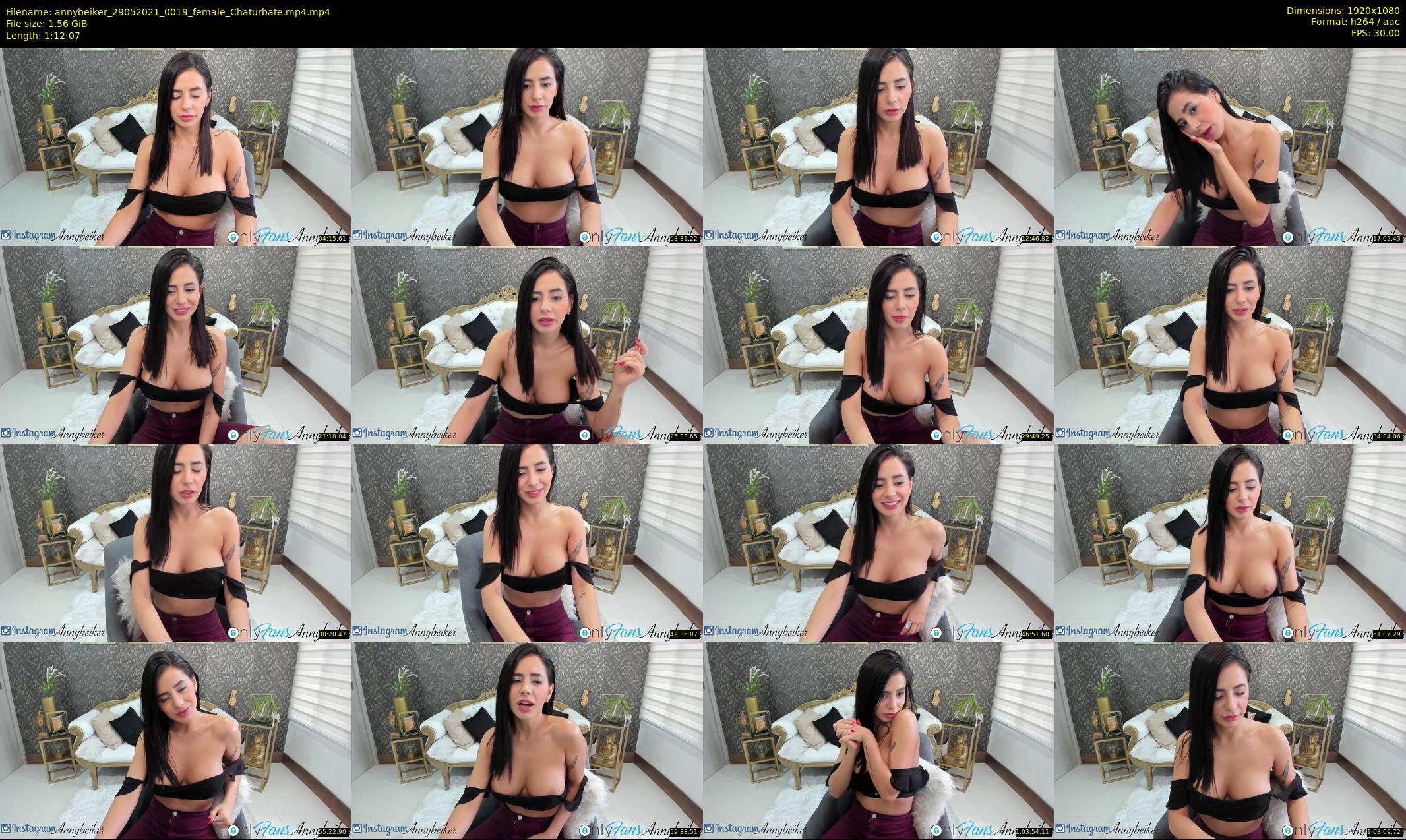 annybeiker — 73 minute Chaturbate female cam show recording, 1080p, May 29, 2021
