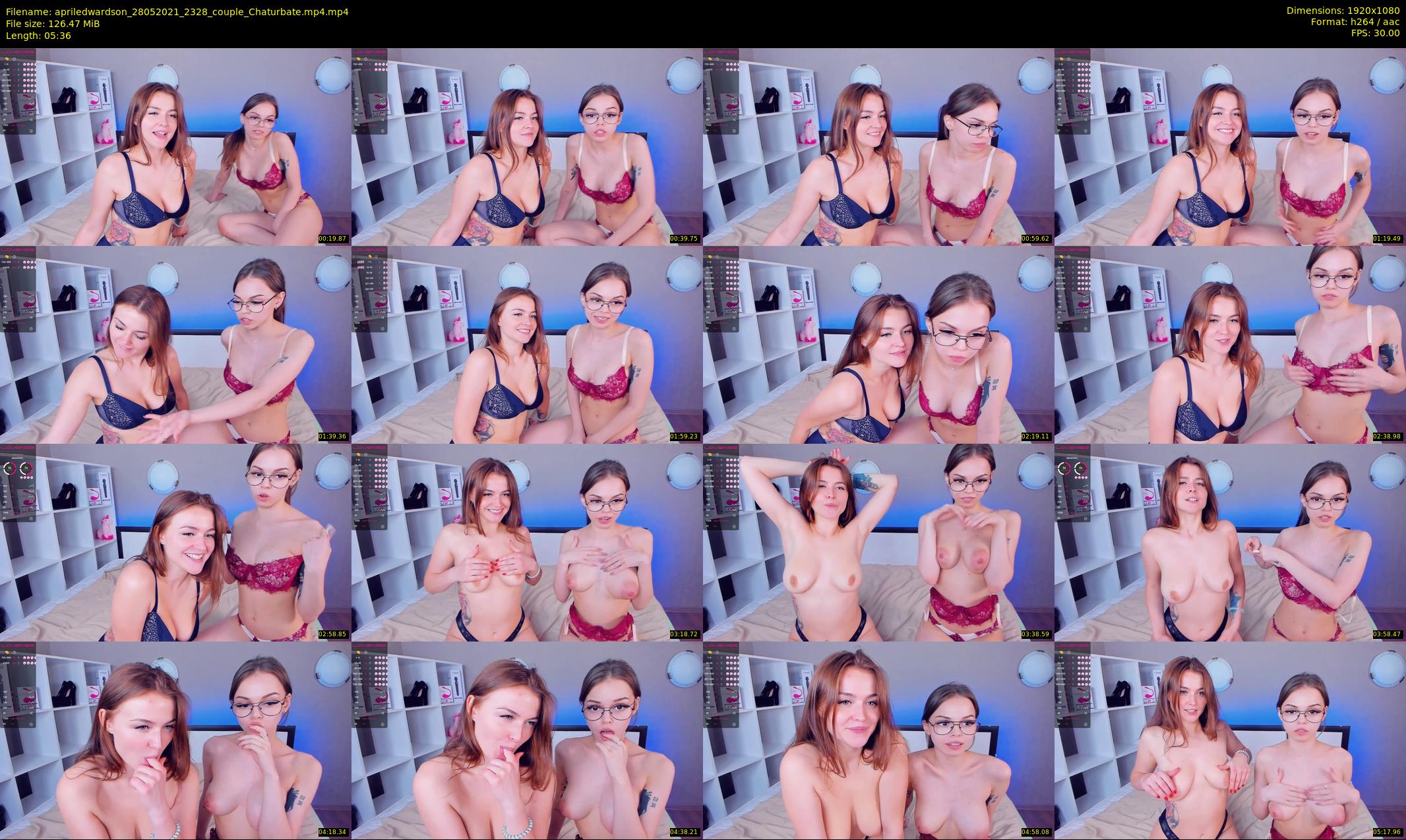 apriledwardson — 6 minute Chaturbate couple cam show recording, 1080p, May 28, 2021