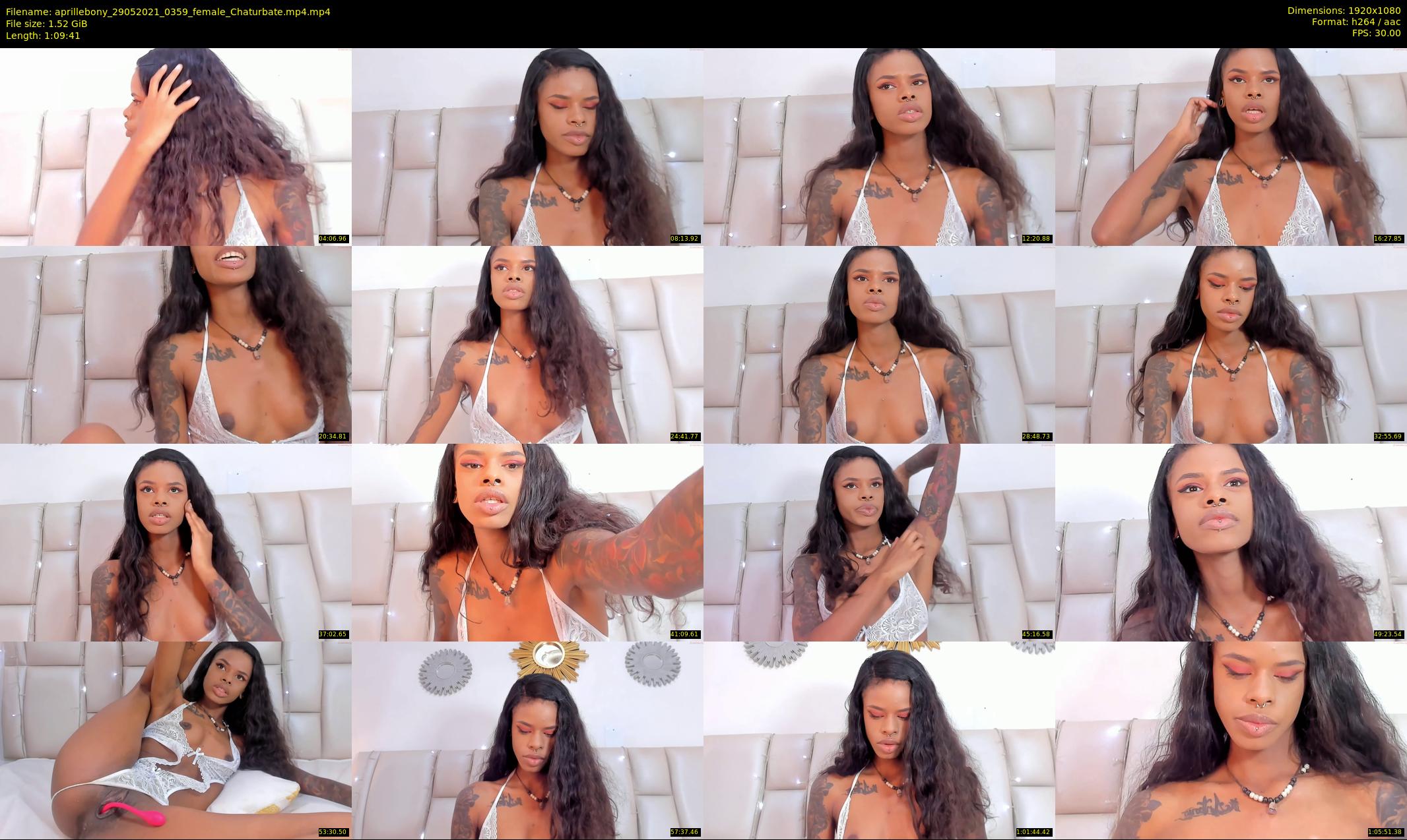 aprillebony — 70 minute Chaturbate female cam show recording, 1080p, May 29, 2021