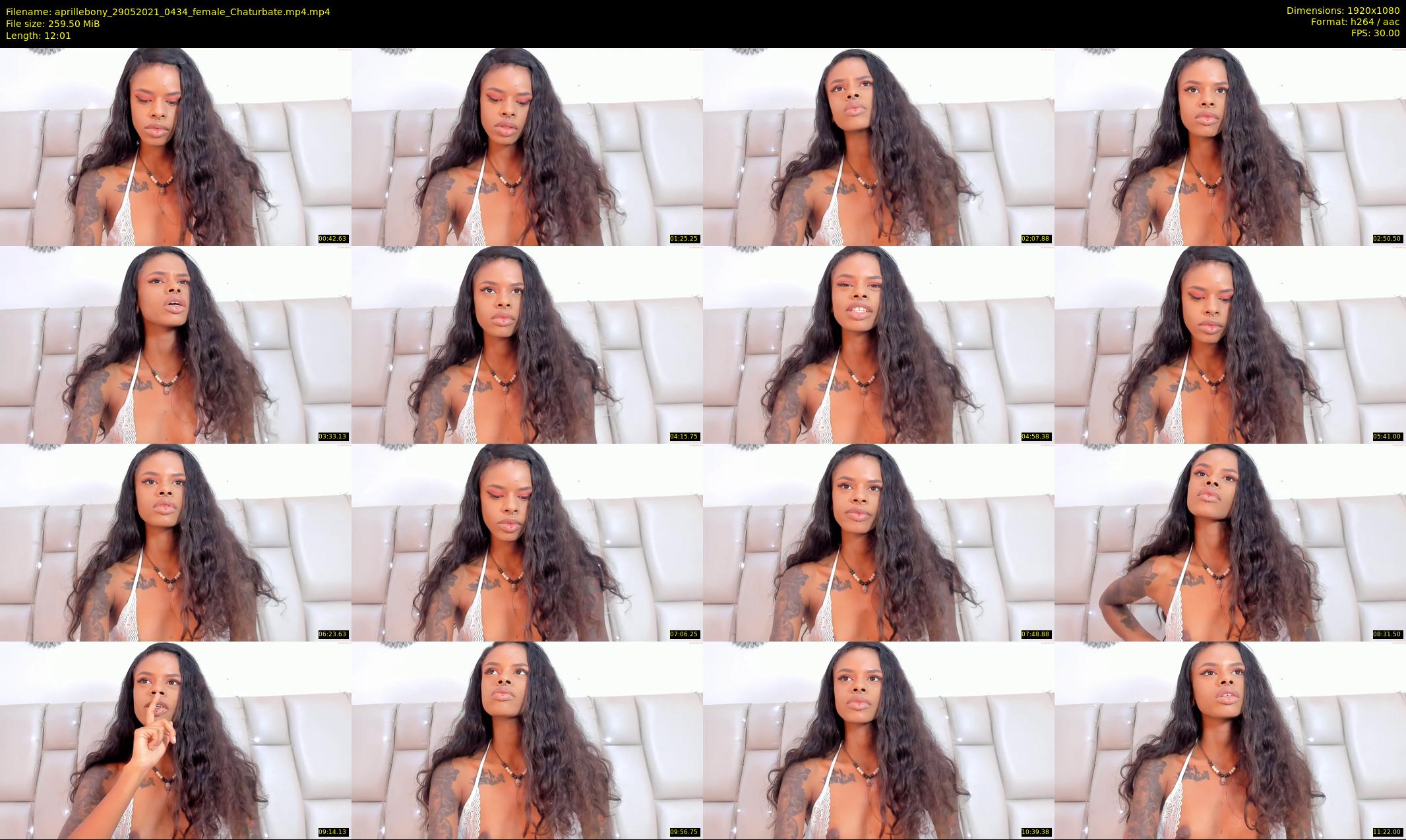 aprillebony — 13 minute Chaturbate female cam show recording, 1080p, May 29, 2021