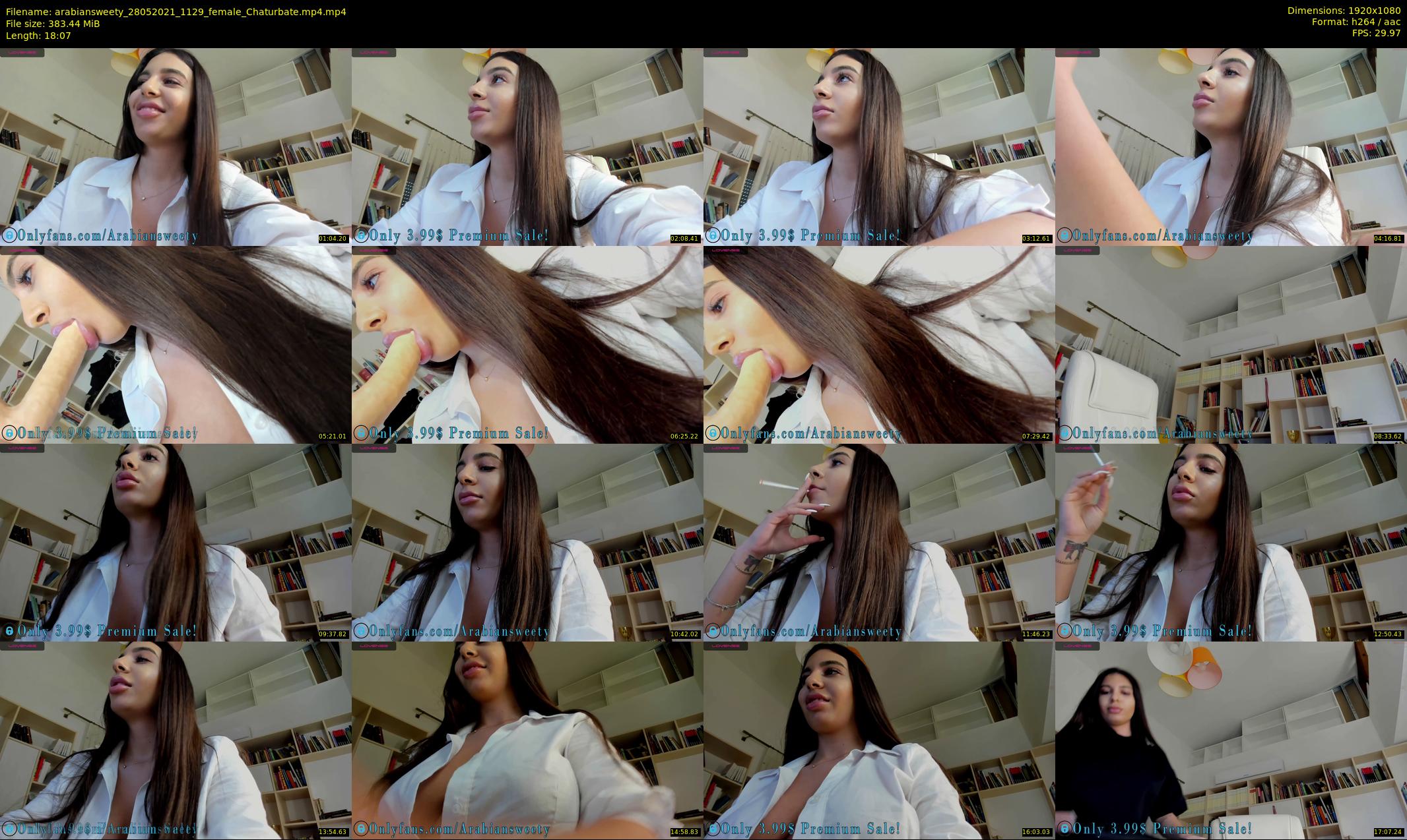 arabiansweety — 19 minute Chaturbate female cam show recording, 1080p, May 28, 2021