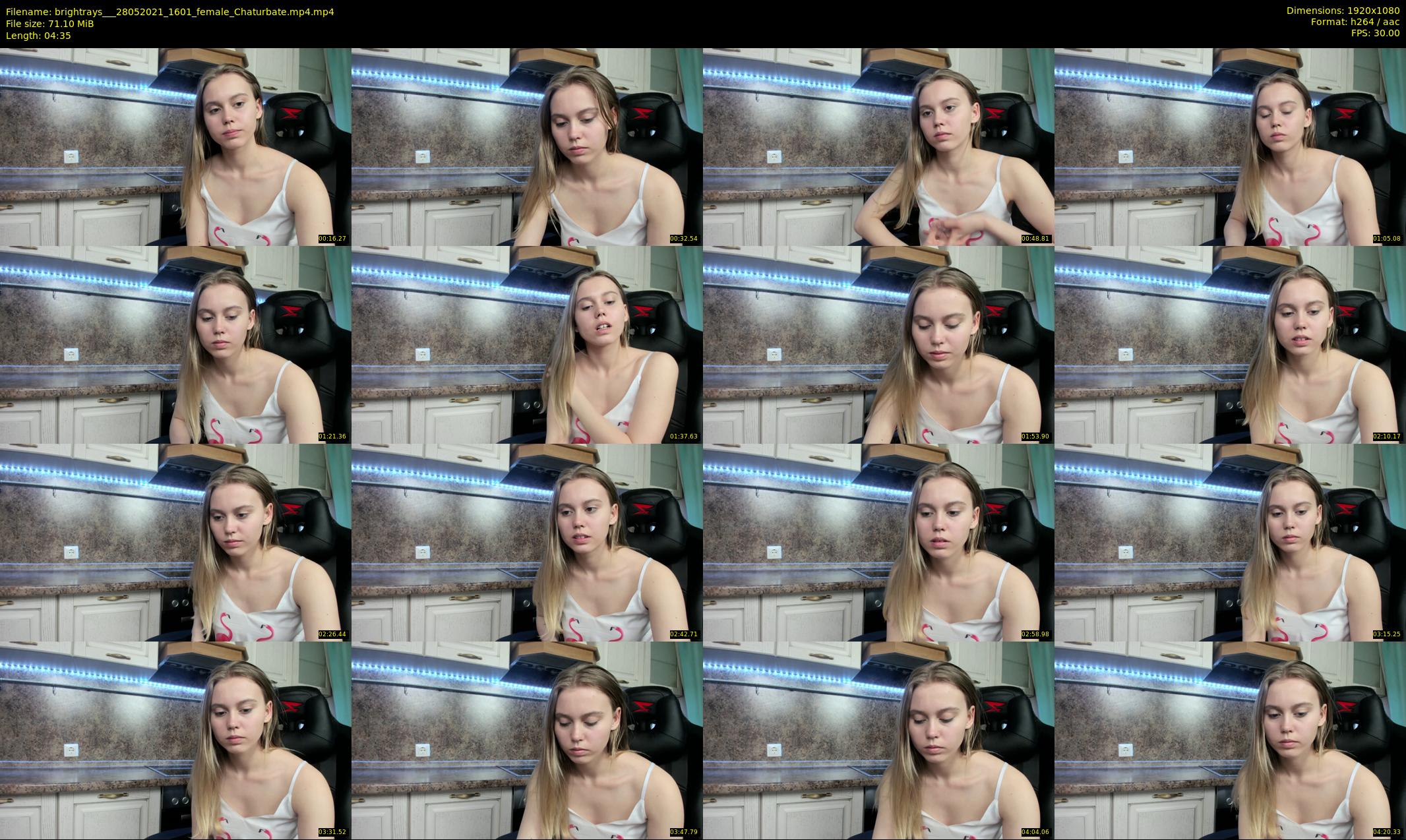 brightrays__ — 5 minute Chaturbate female cam show recording, 1080p, May 28, 2021