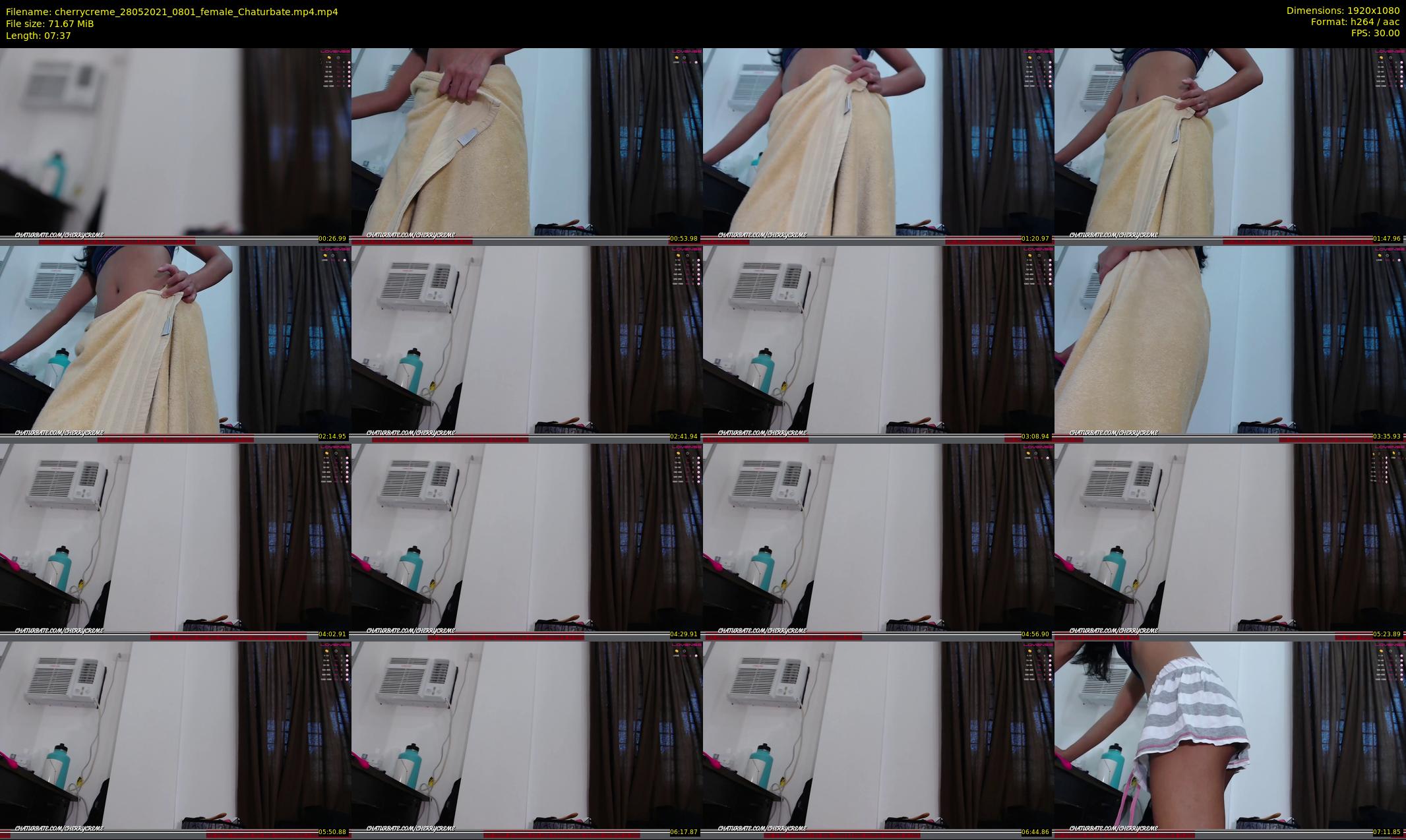 cherrycreme — 8 minute Chaturbate female cam show recording, 1080p, May 28, 2021