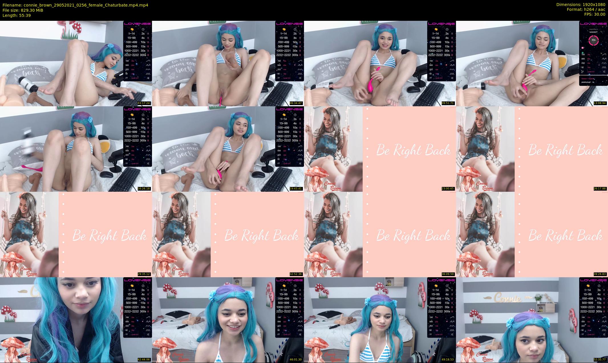 connie_brown — 56 minute Chaturbate female cam show recording, 1080p, May 29, 2021