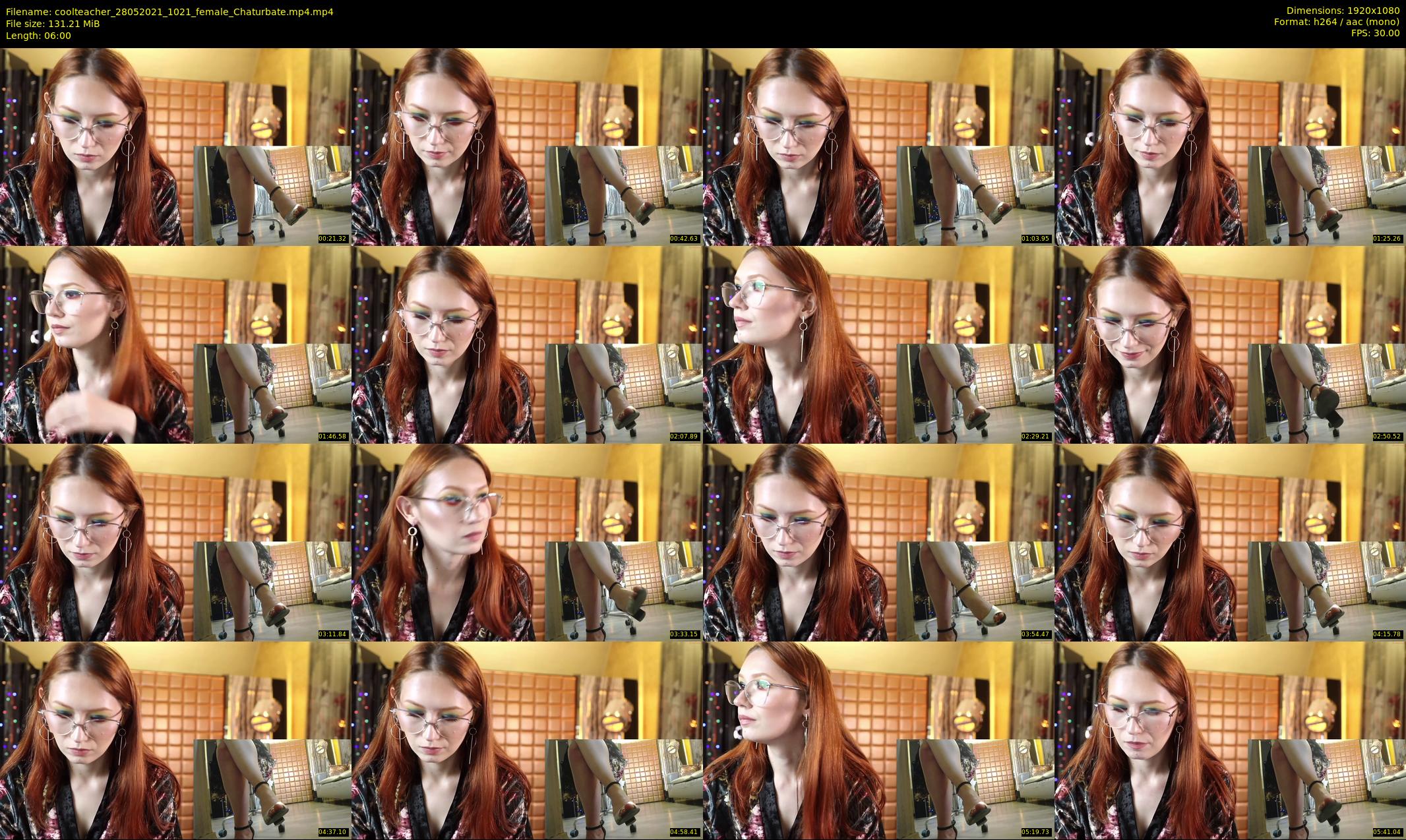 coolteacher — 6 minute Chaturbate female cam show recording, 1080p, May 28, 2021