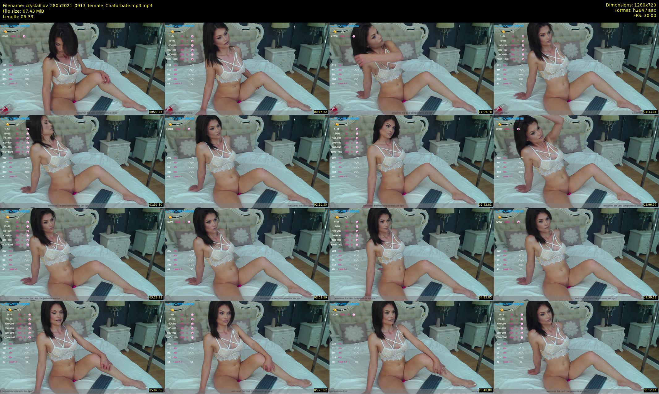 crystallluv — 7 minute Chaturbate female cam show recording, 720p, May 28, 2021