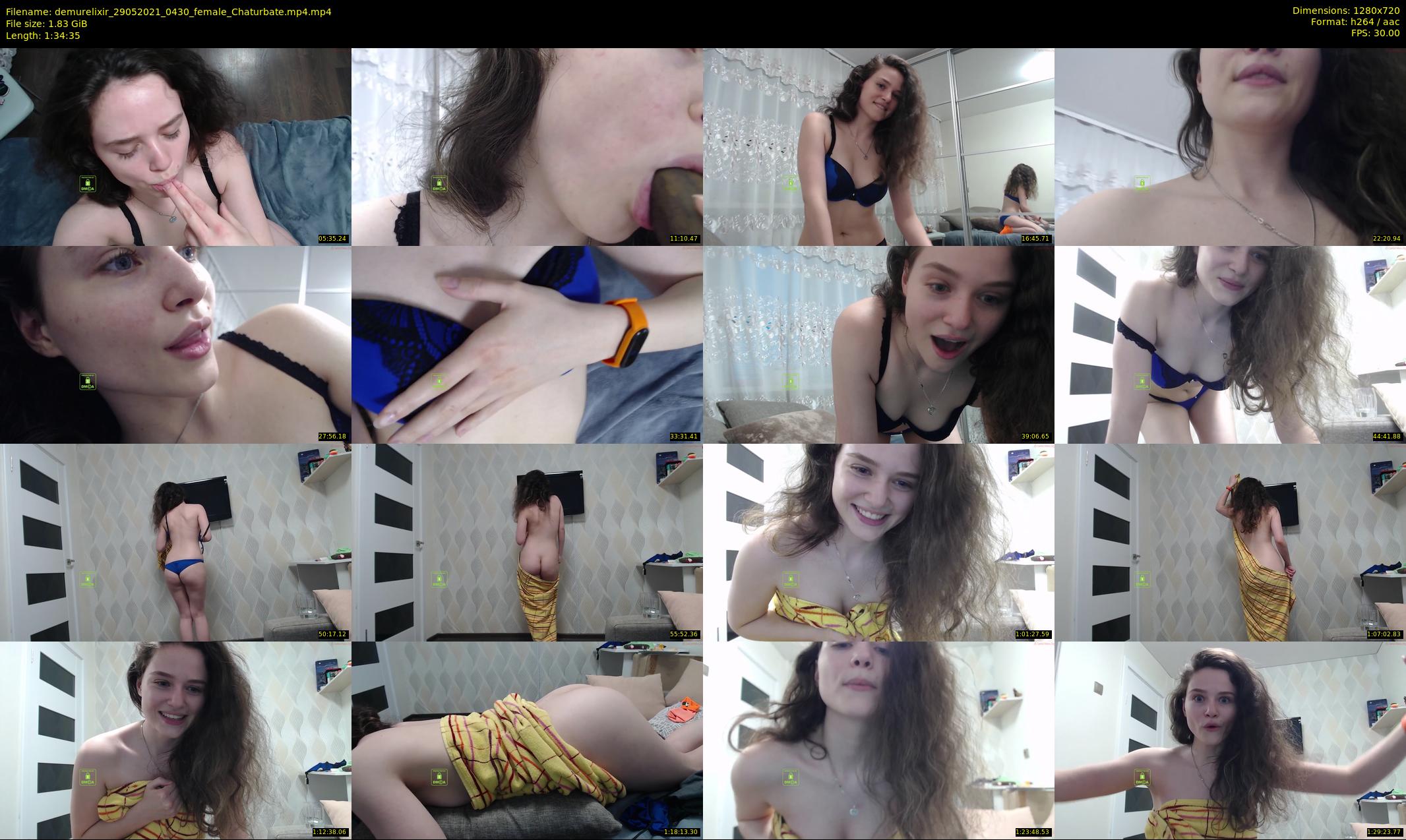 demurelixir — 95 minute Chaturbate female cam show recording, 720p, May 29, 2021