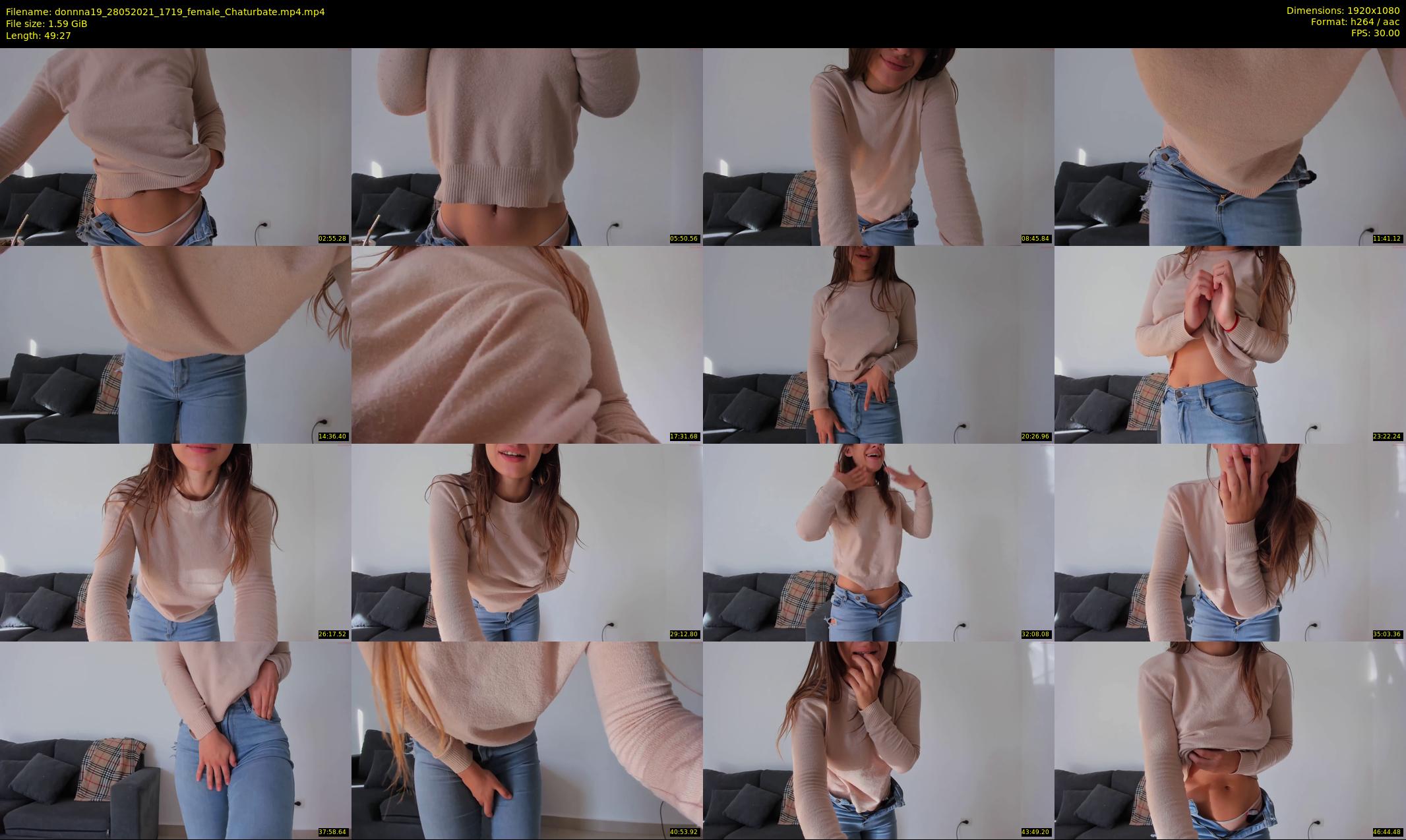 donnna19 — 50 minute Chaturbate female cam show recording, 1080p, May 28, 2021