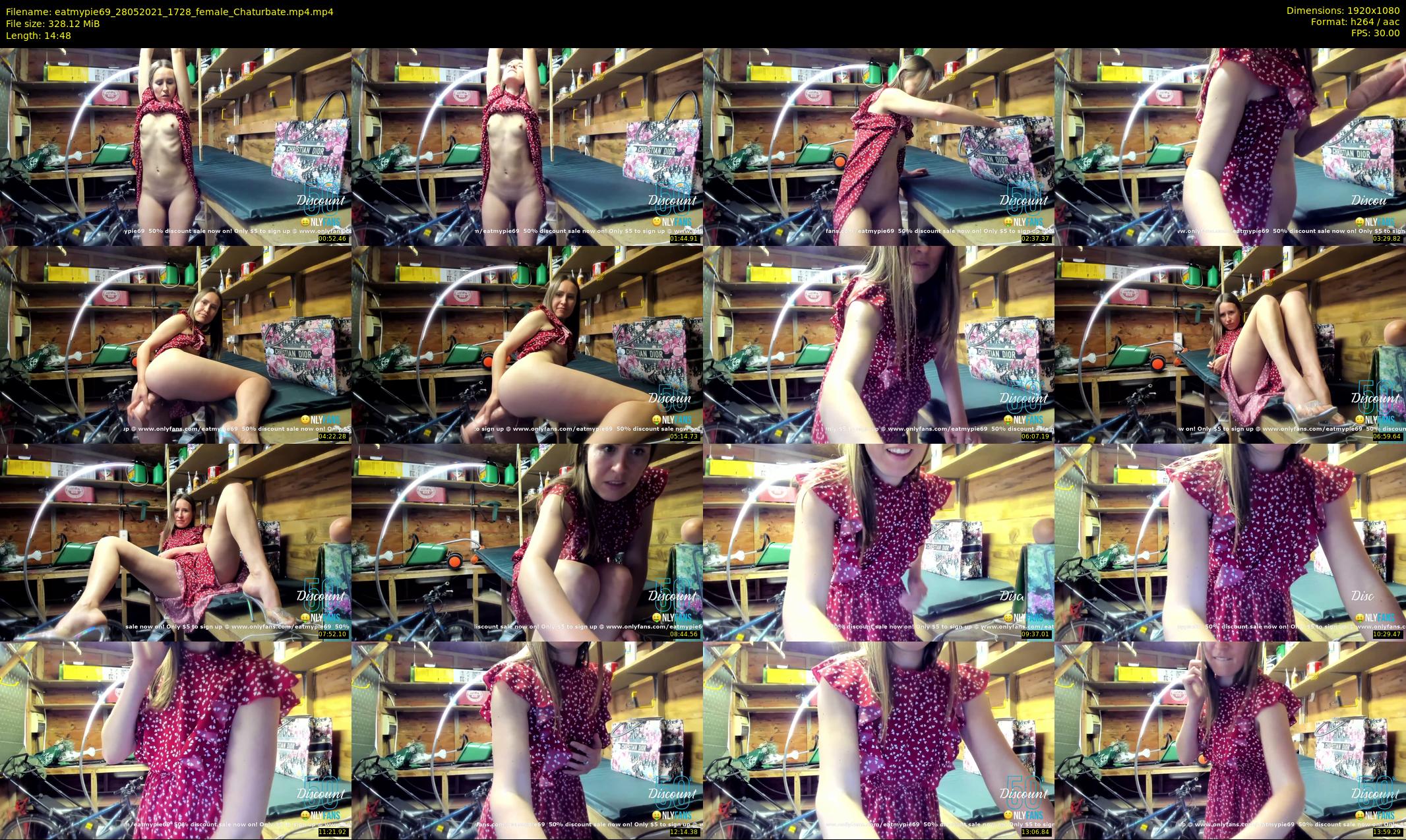 eatmypie69 — 15 minute Chaturbate female cam show recording, 1080p, May 28, 2021