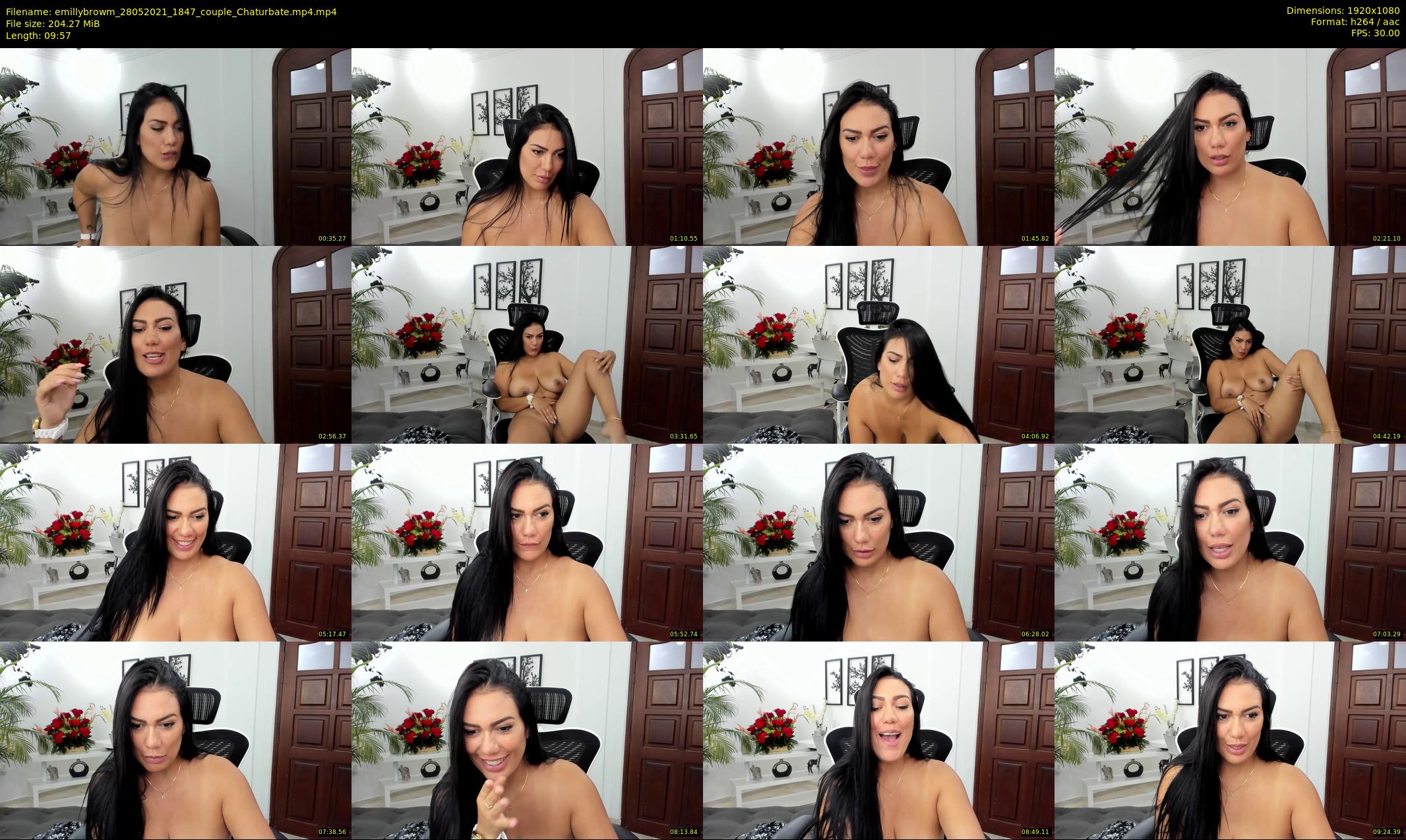 emillybrowm — 10 minute Chaturbate couple cam show recording, 1080p, May 28, 2021