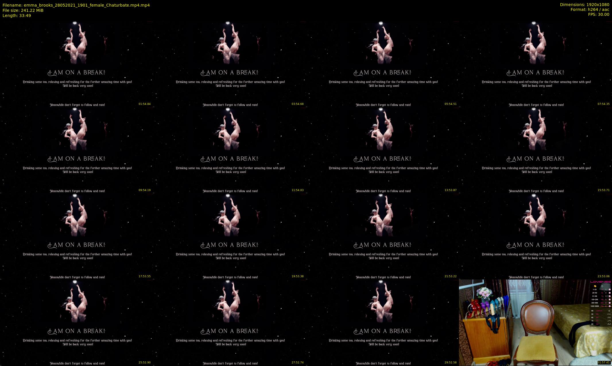 emma_brooks — 34 minute Chaturbate female cam show recording, 1080p, May 28, 2021