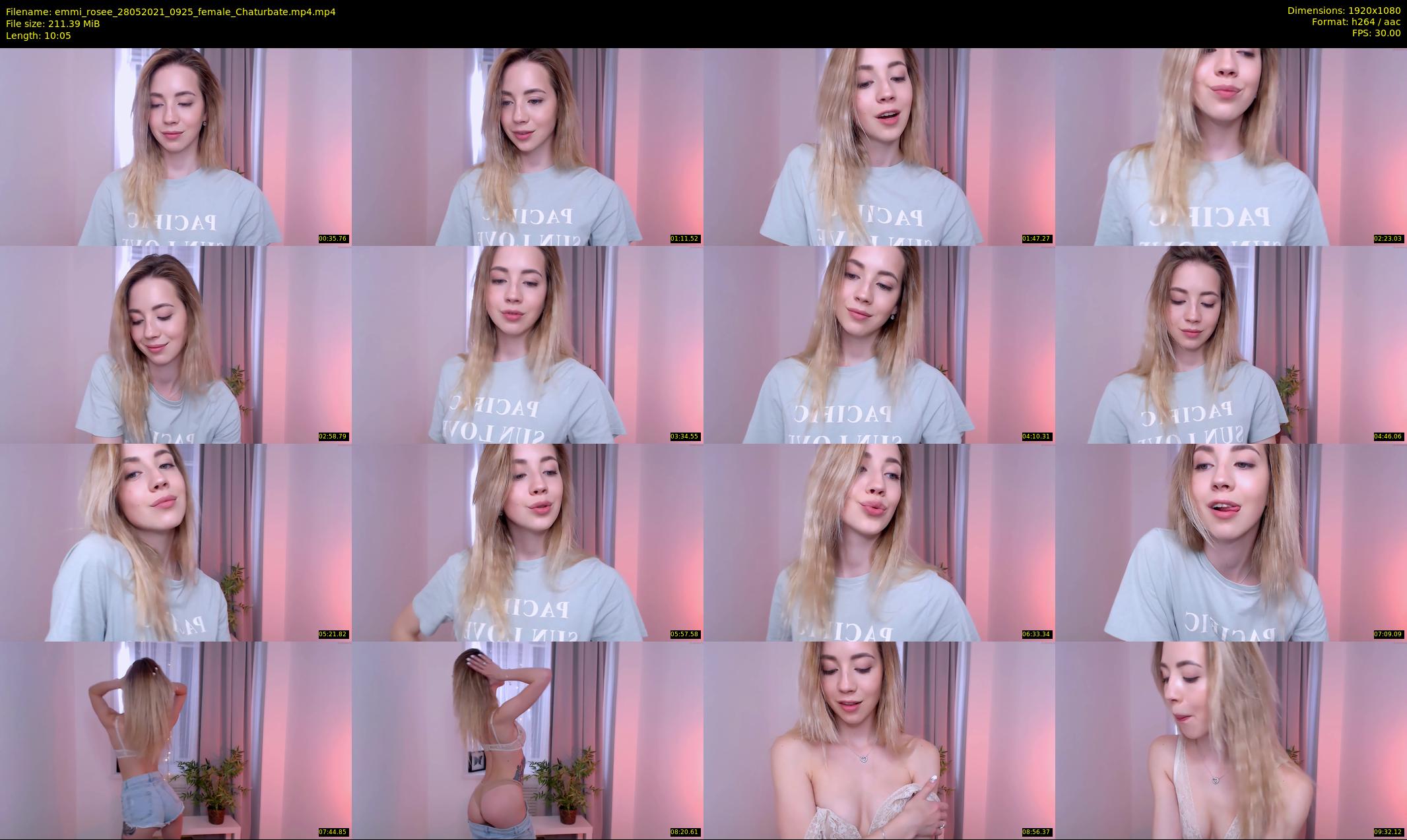 emmi_rosee — 11 minute Chaturbate female cam show recording, 1080p, May 28, 2021