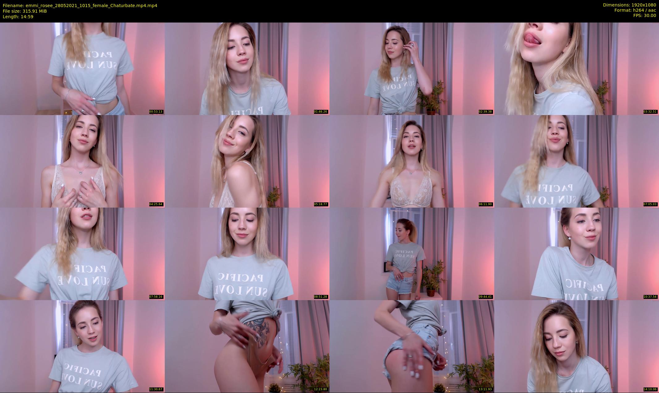 emmi_rosee — 15 minute Chaturbate female cam show recording, 1080p, May 28, 2021