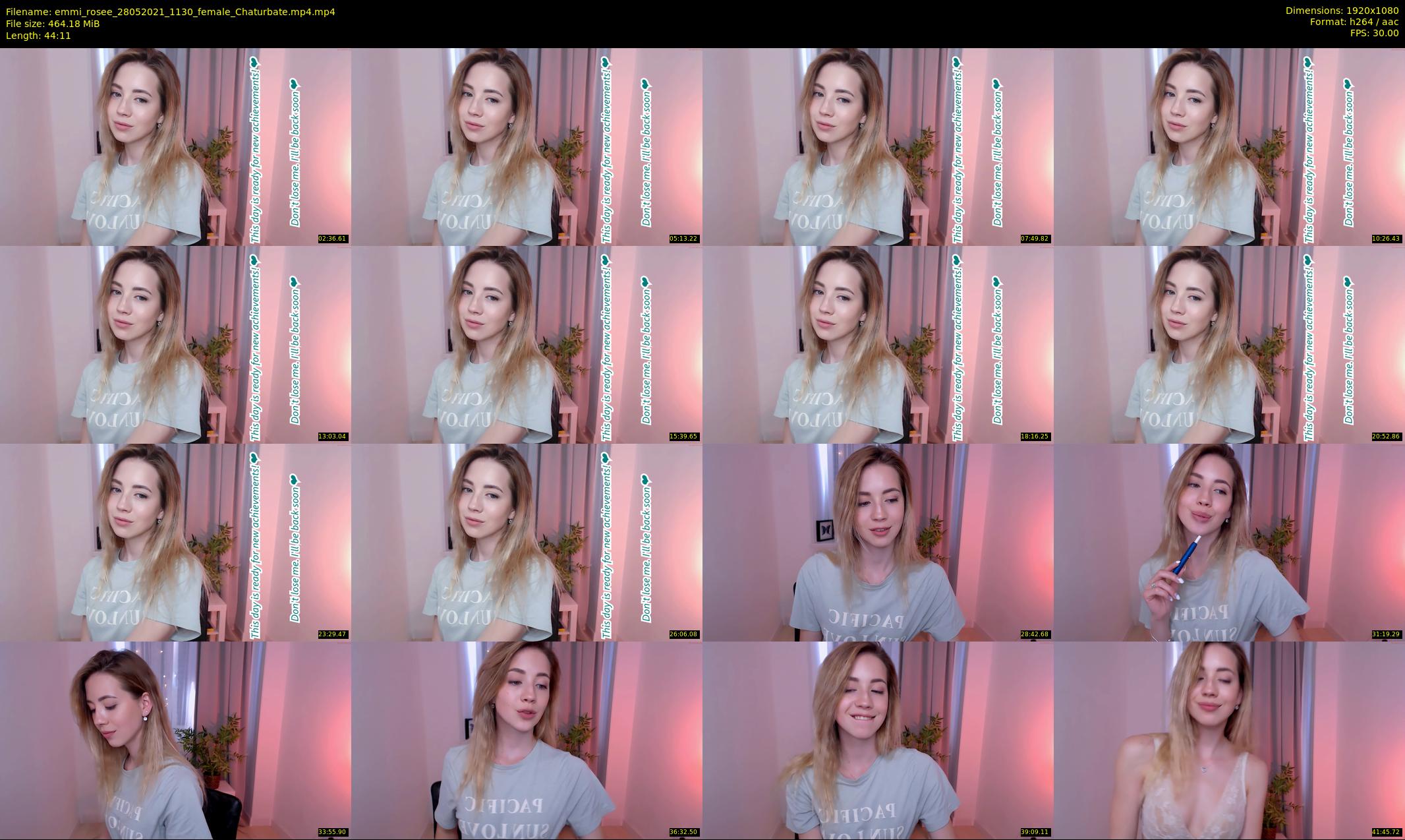 emmi_rosee — 45 minute Chaturbate female cam show recording, 1080p, May 28, 2021