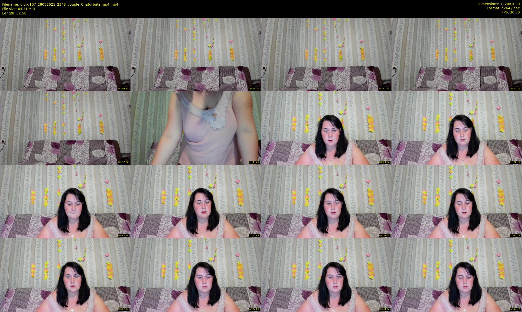 giorg107 — 3 minute Chaturbate couple cam show recording, 1080p, May 28, 2021