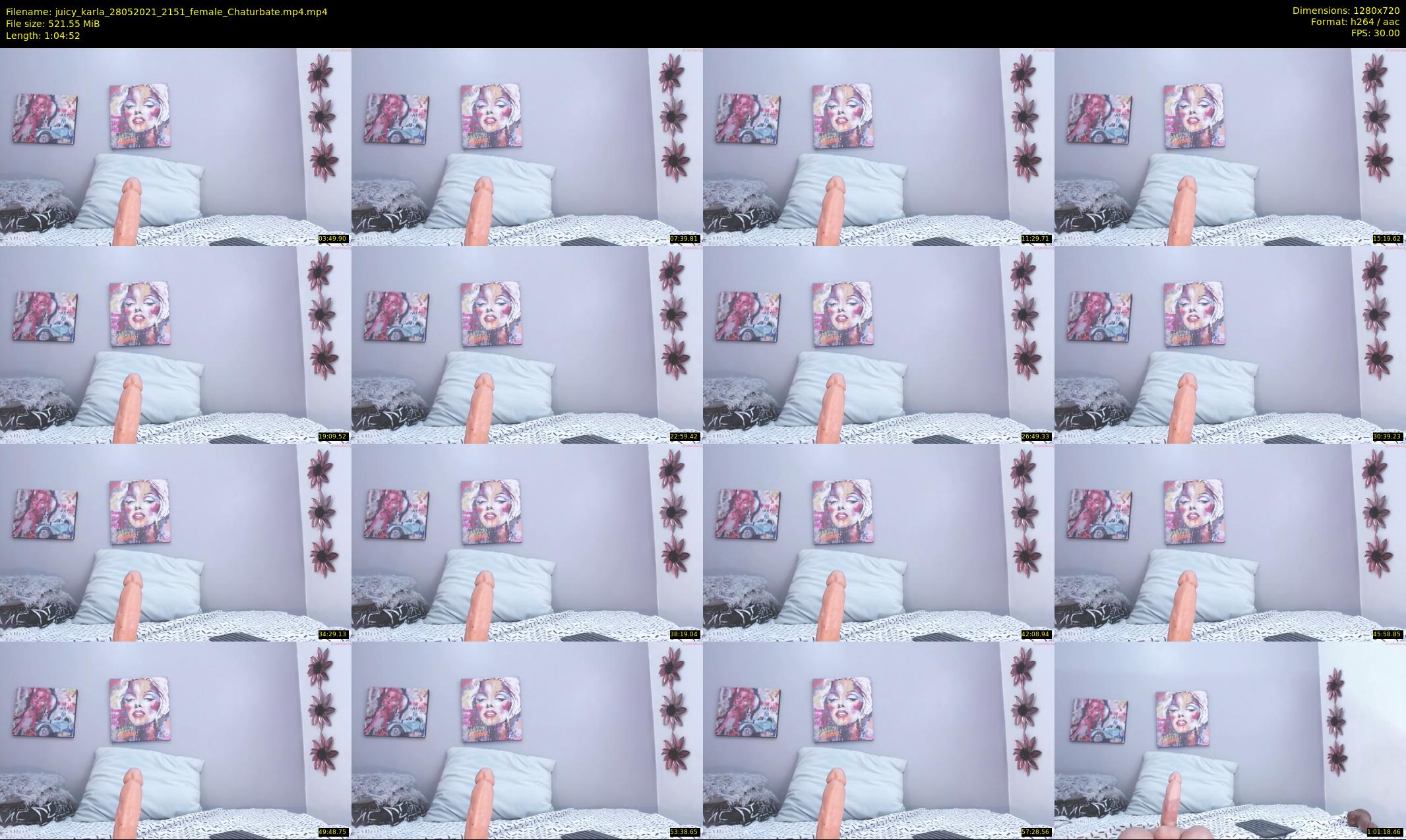 juicy_karla — 65 minute Chaturbate female cam show recording, 720p, May 28, 2021