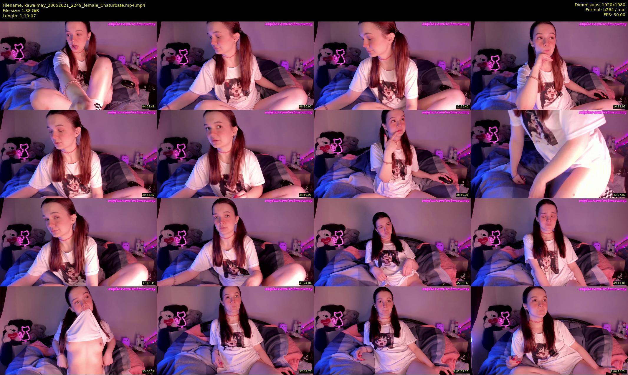 kawaimay — 71 minute Chaturbate female cam show recording, 1080p, May 28, 2021