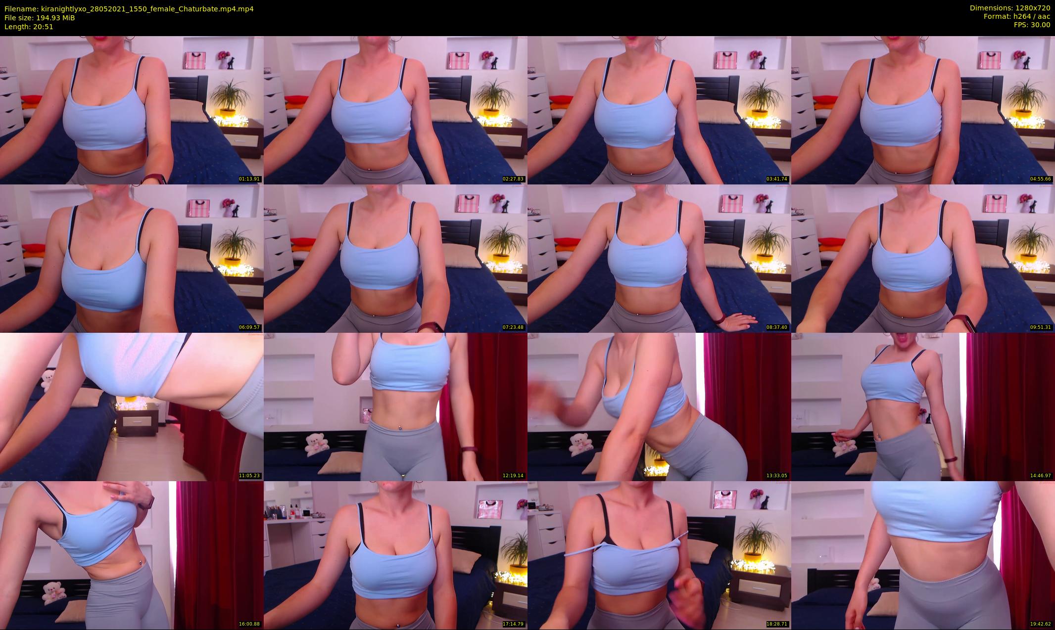 kiranightlyxo — 21 minute Chaturbate female cam show recording, 720p, May 28, 2021