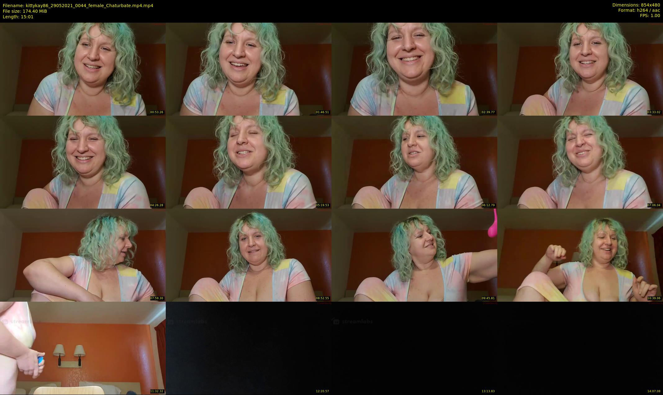 kittykay86 — 16 minute Chaturbate female cam show recording, 480p, May 29, 2021