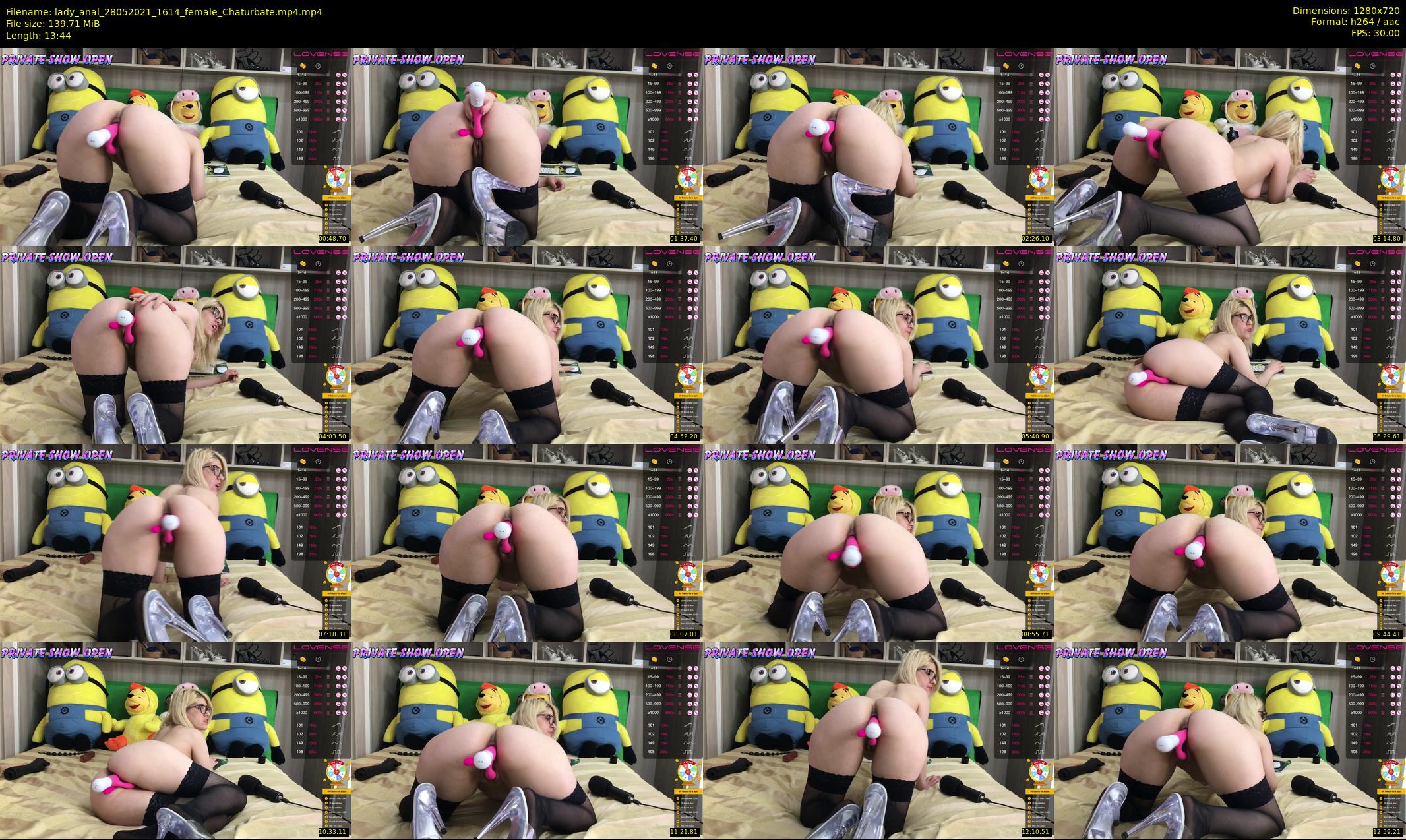 lady_anal — 14 minute Chaturbate female cam show recording, 720p, May 28, 2021