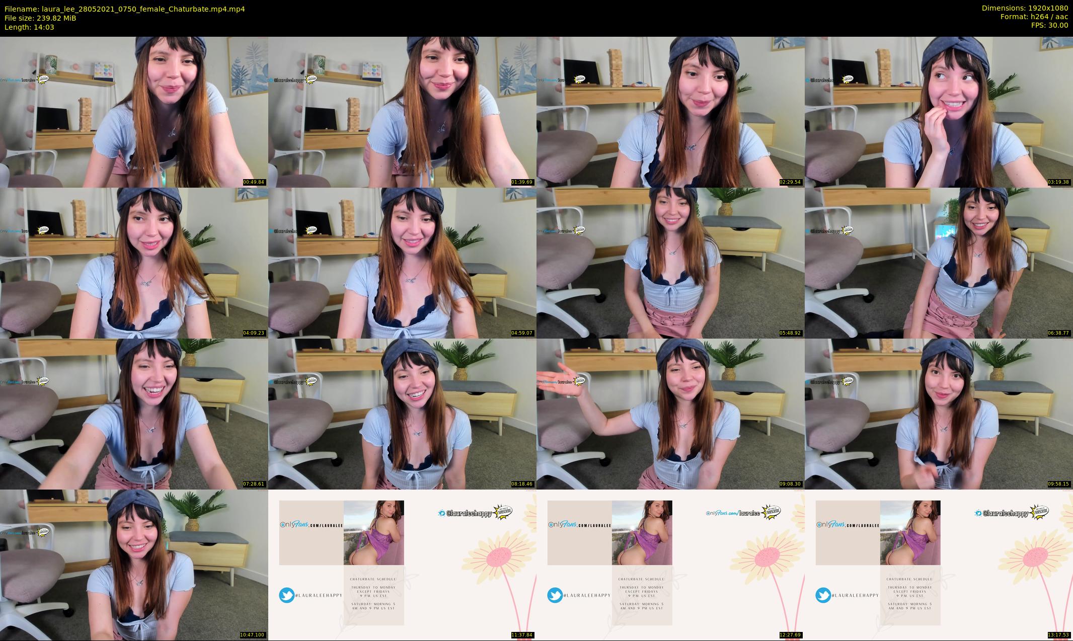 laura_lee — 15 minute Chaturbate female cam show recording, 1080p, May 28, 2021