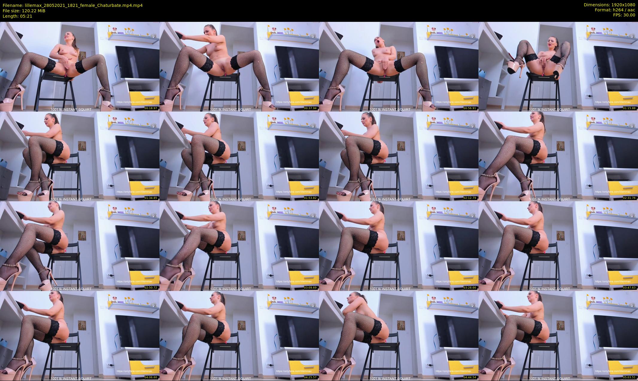 lillemax — 6 minute Chaturbate female cam show recording, 1080p, May 28, 2021