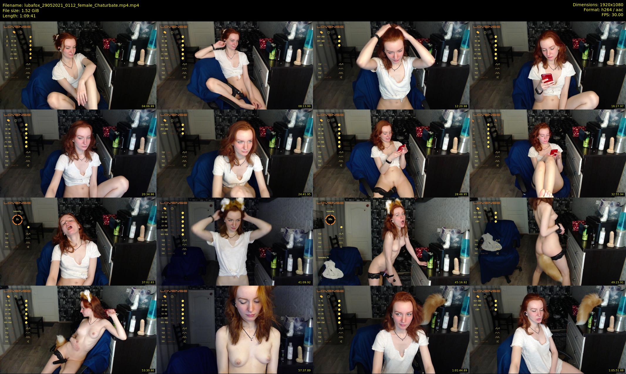 lubafox — 70 minute Chaturbate female cam show recording, 1080p, May 29, 2021