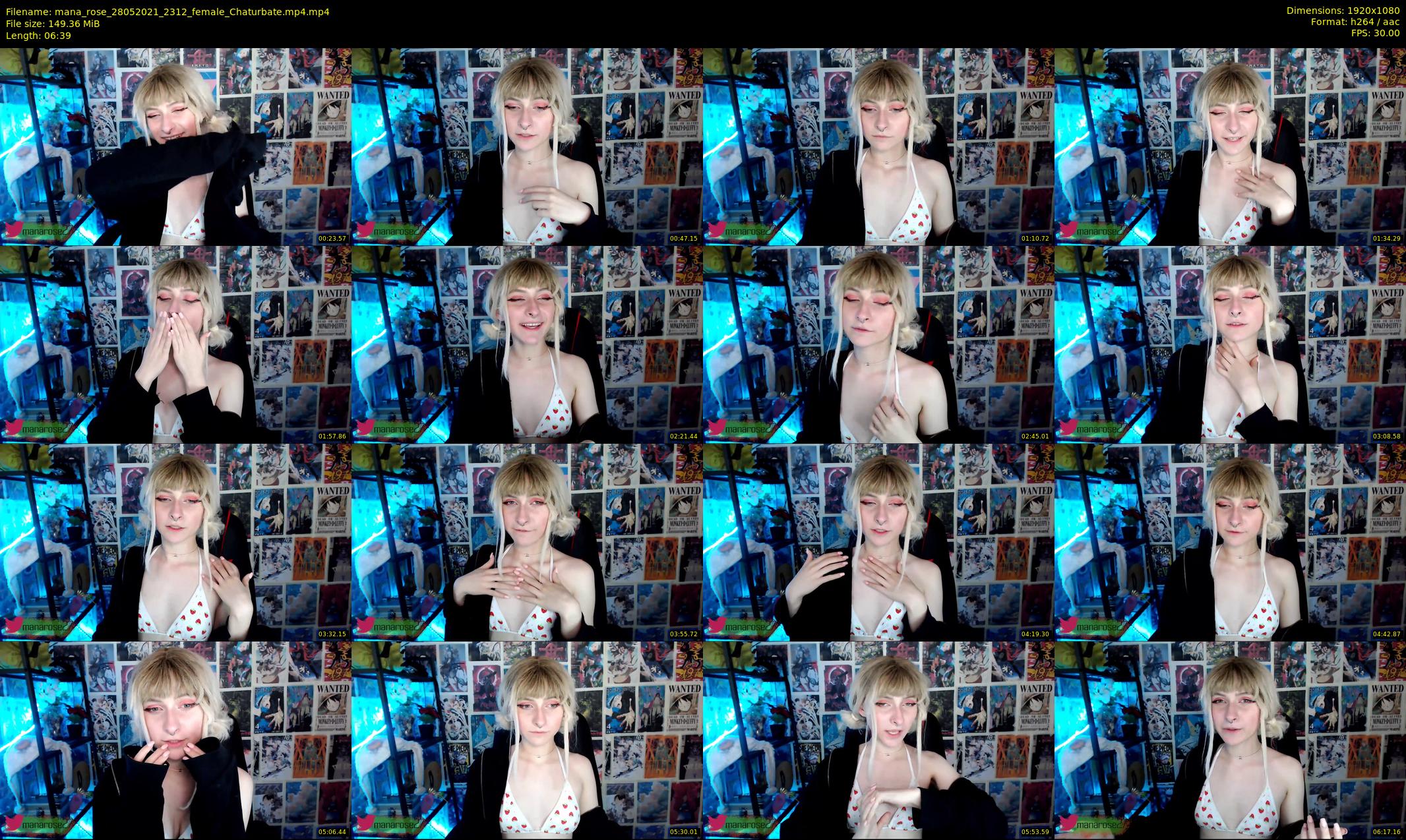 mana_rose — 7 minute Chaturbate female cam show recording, 1080p, May 28, 2021