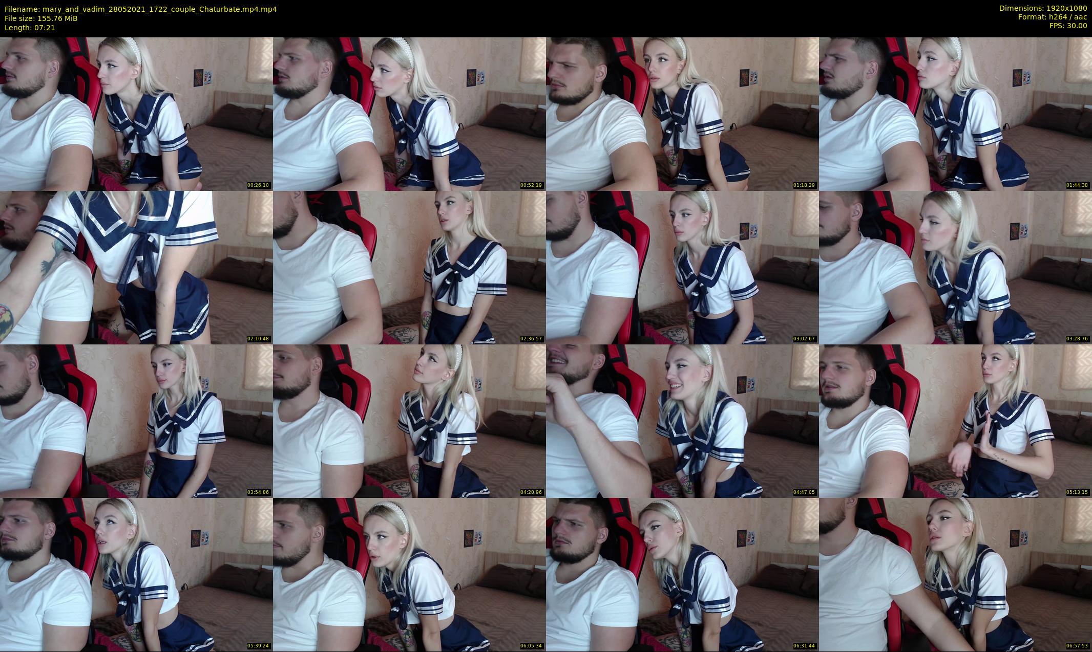 mary_and_vadim — 8 minute Chaturbate couple cam show recording, 1080p, May 28, 2021