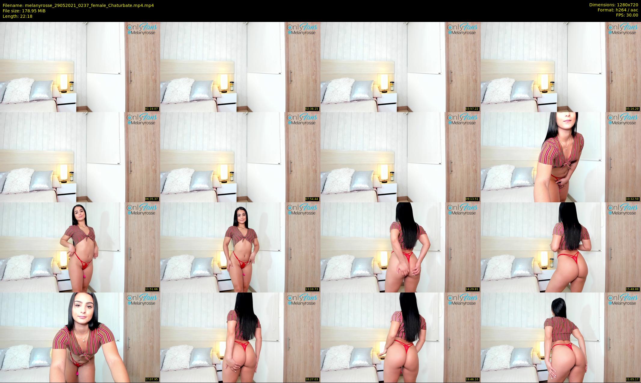 melanyrosse — 23 minute Chaturbate female cam show recording, 720p, May 29, 2021