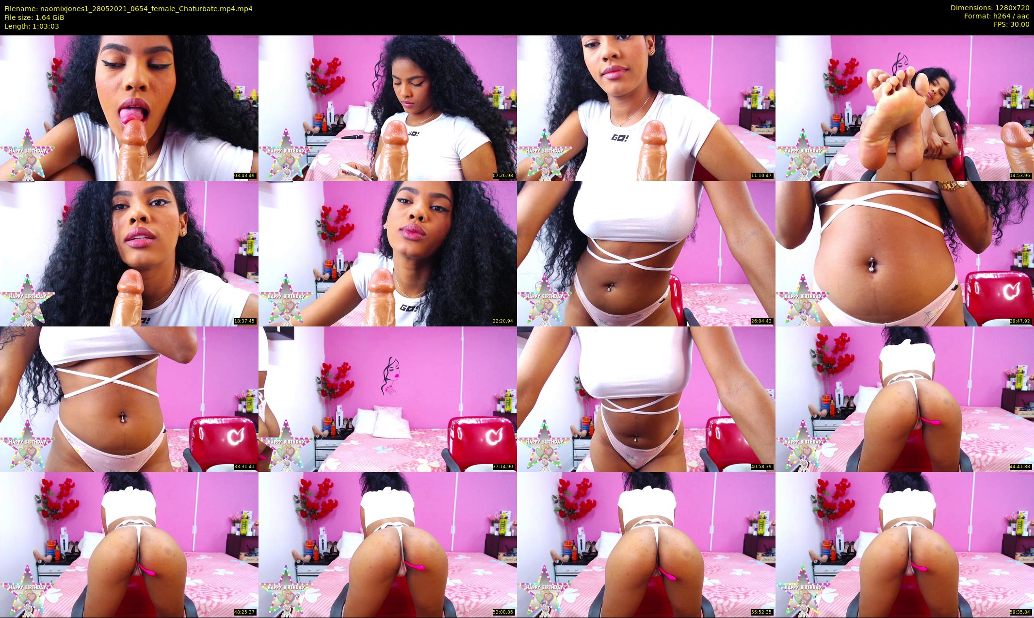 naomixjones1 — 64 minute Chaturbate female cam show recording, 720p, May 28, 2021