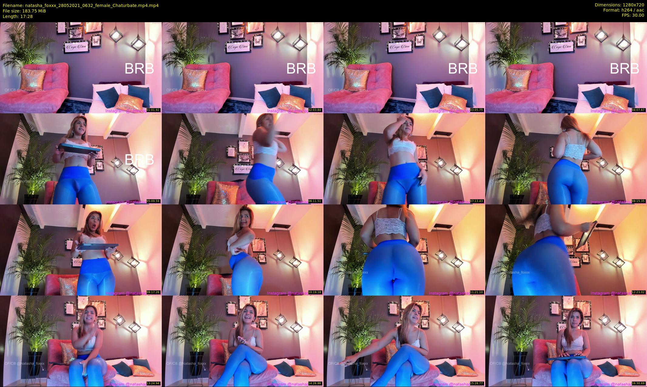 natasha_foxxx — 18 minute Chaturbate female cam show recording, 720p, May 28, 2021