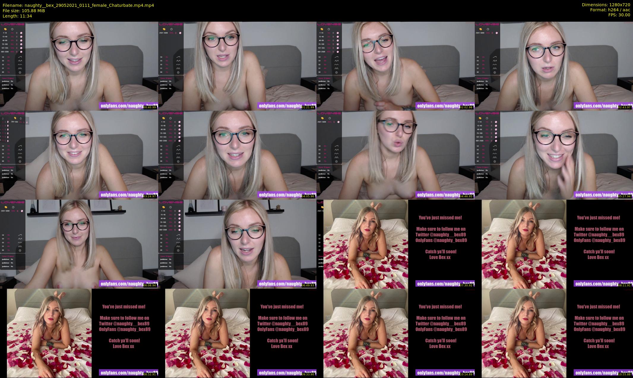 naughty__bex — 12 minute Chaturbate female cam show recording, 720p, May 29, 2021