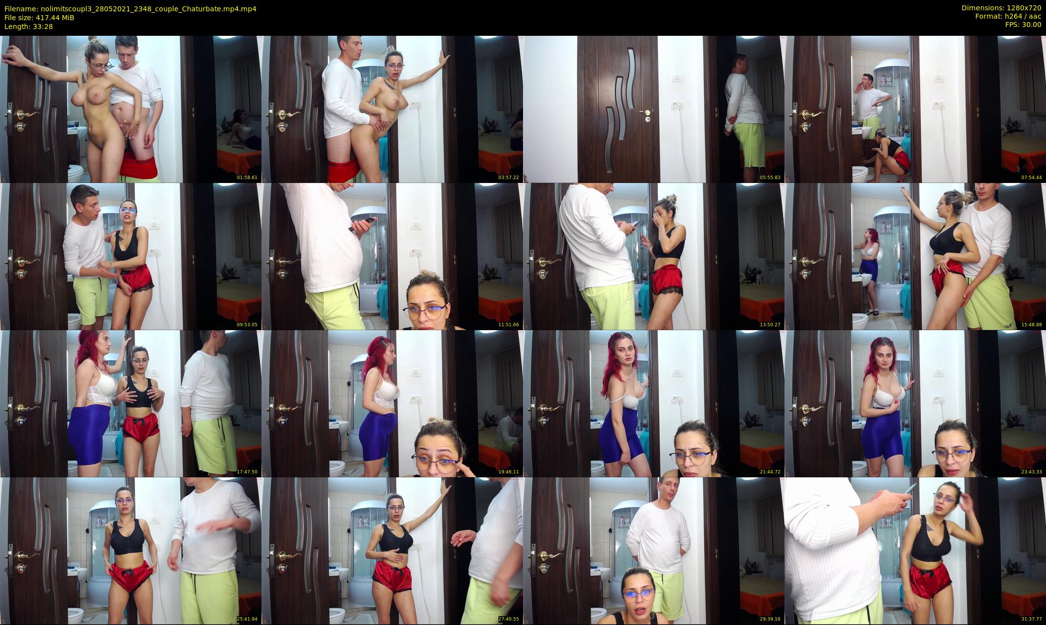 nolimitscoupl3 — 34 minute Chaturbate couple cam show recording, 720p, May 28, 2021