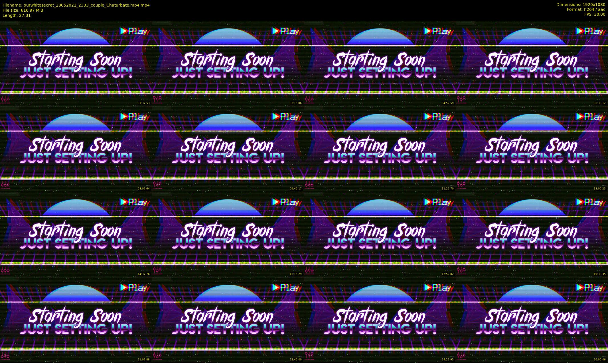 ourwhitesecret — 28 minute Chaturbate couple cam show recording, 1080p, May 28, 2021