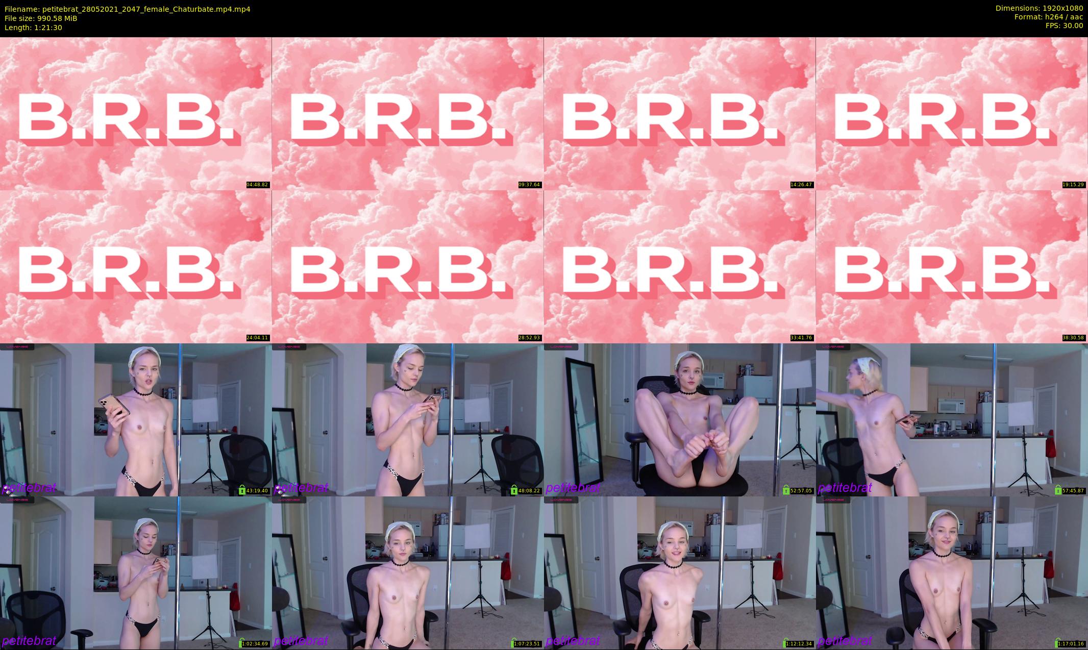 petitebrat — 82 minute Chaturbate female cam show recording, 1080p, May 28, 2021