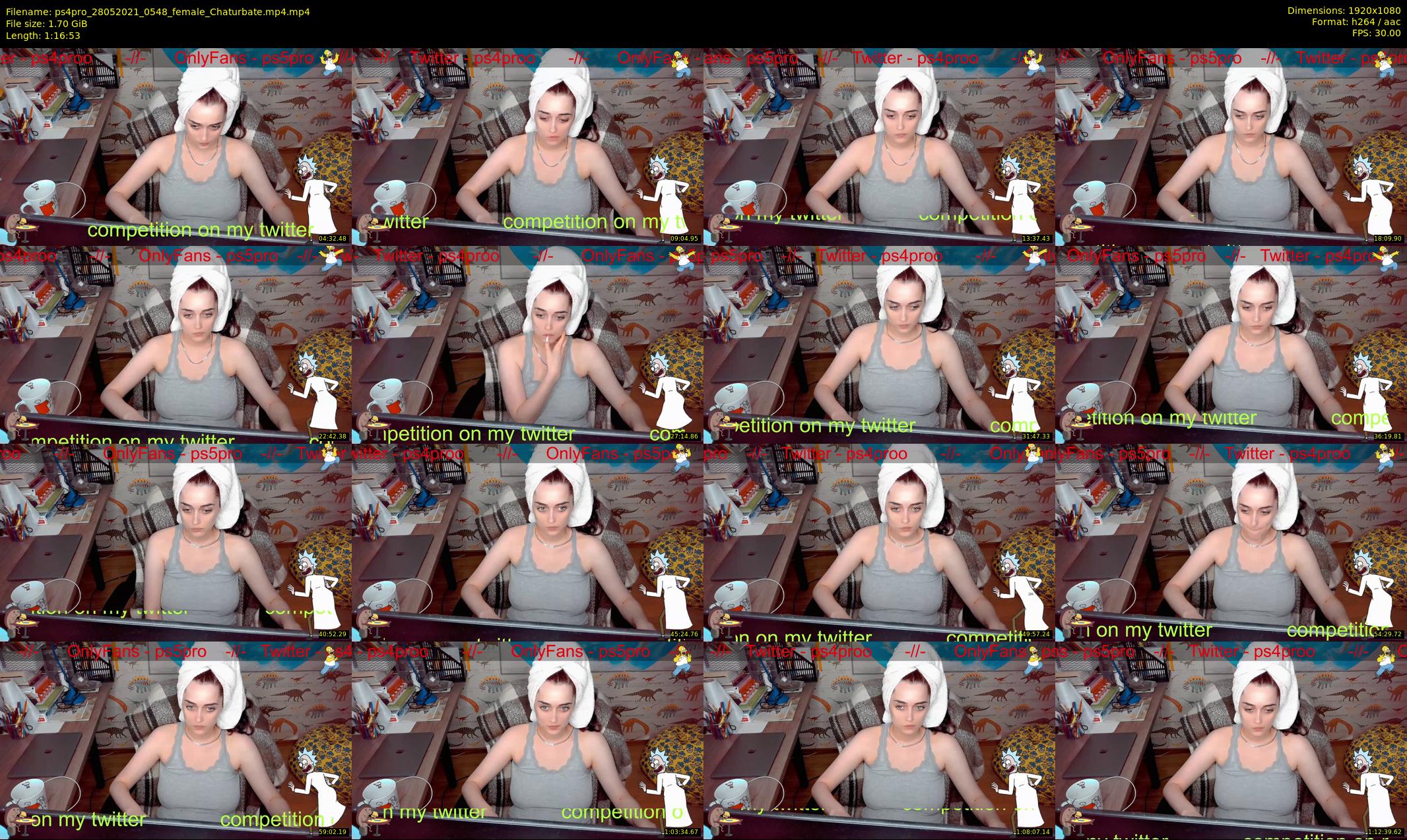 ps4pro — 77 minute Chaturbate female cam show recording, 1080p, May 28, 2021