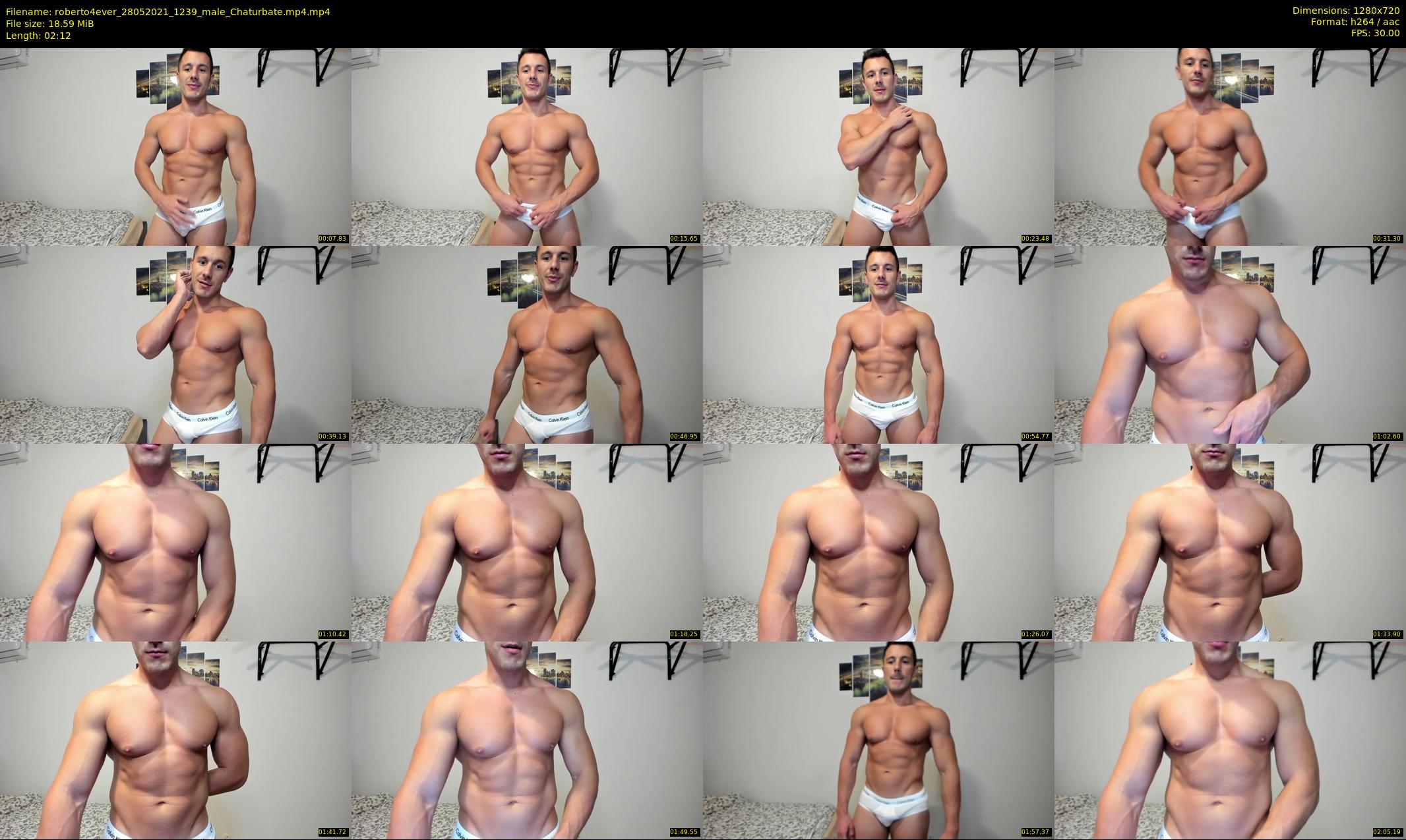 roberto4ever — 3 minute Chaturbate male cam show recording, 720p, May 28, 2021