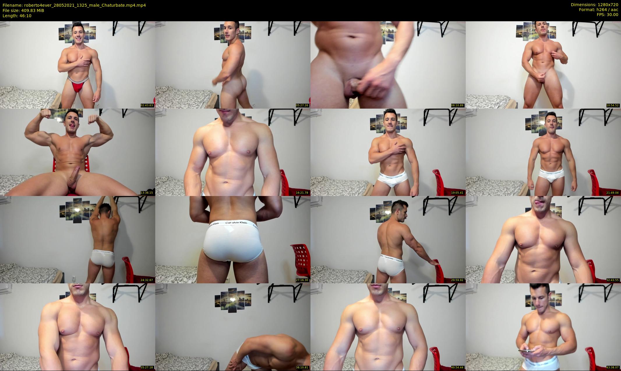 roberto4ever — 47 minute Chaturbate male cam show recording, 720p, May 28, 2021