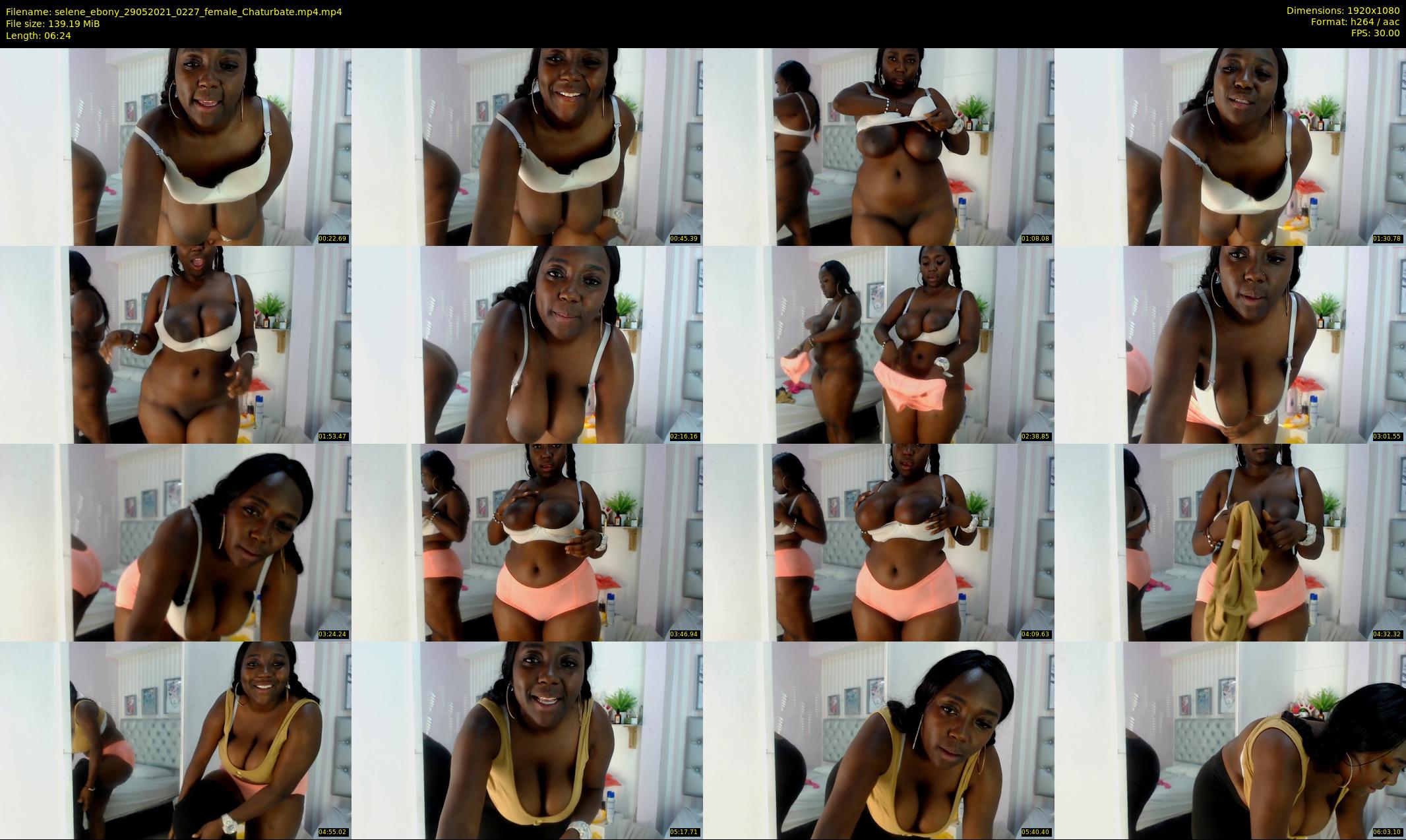 selene_ebony — 7 minute Chaturbate female cam show recording, 1080p, May 29, 2021