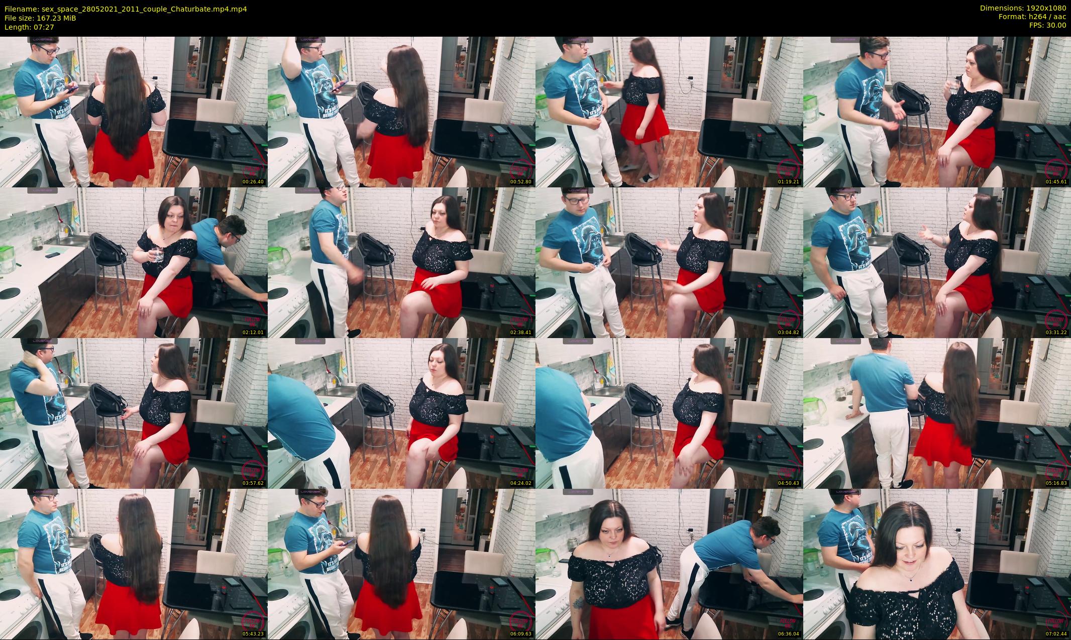 sex_space — 8 minute Chaturbate couple cam show recording, 1080p, May 28, 2021