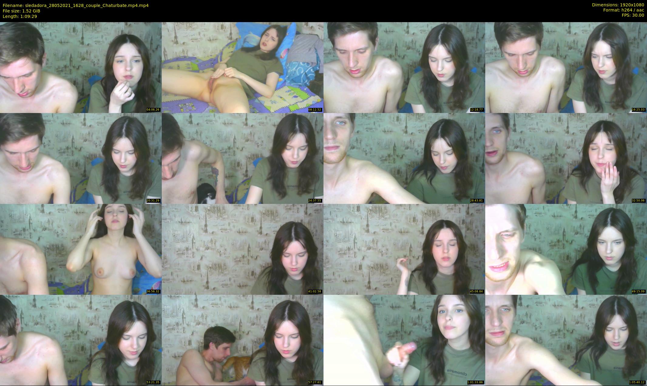 sledadora — 70 minute Chaturbate couple cam show recording, 1080p, May 28, 2021