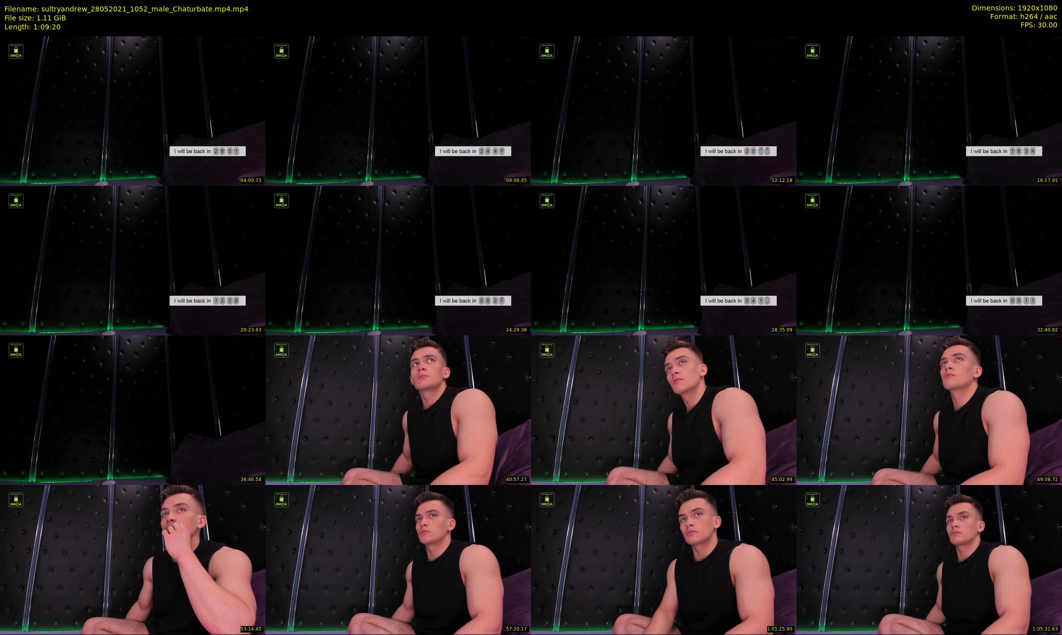 sultryandrew — 70 minute Chaturbate male cam show recording, 1080p, May 28, 2021